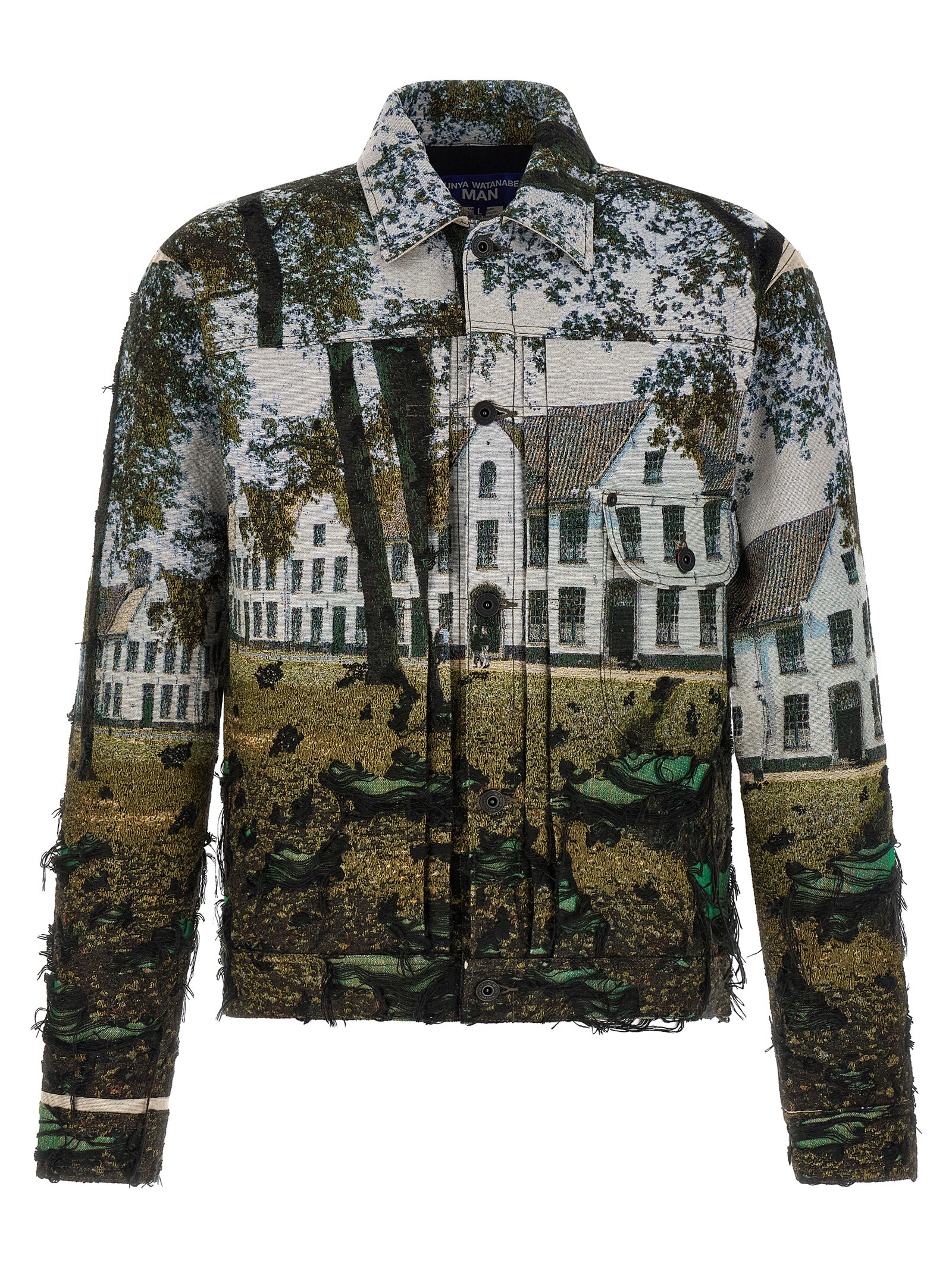 Jacquard square jacket