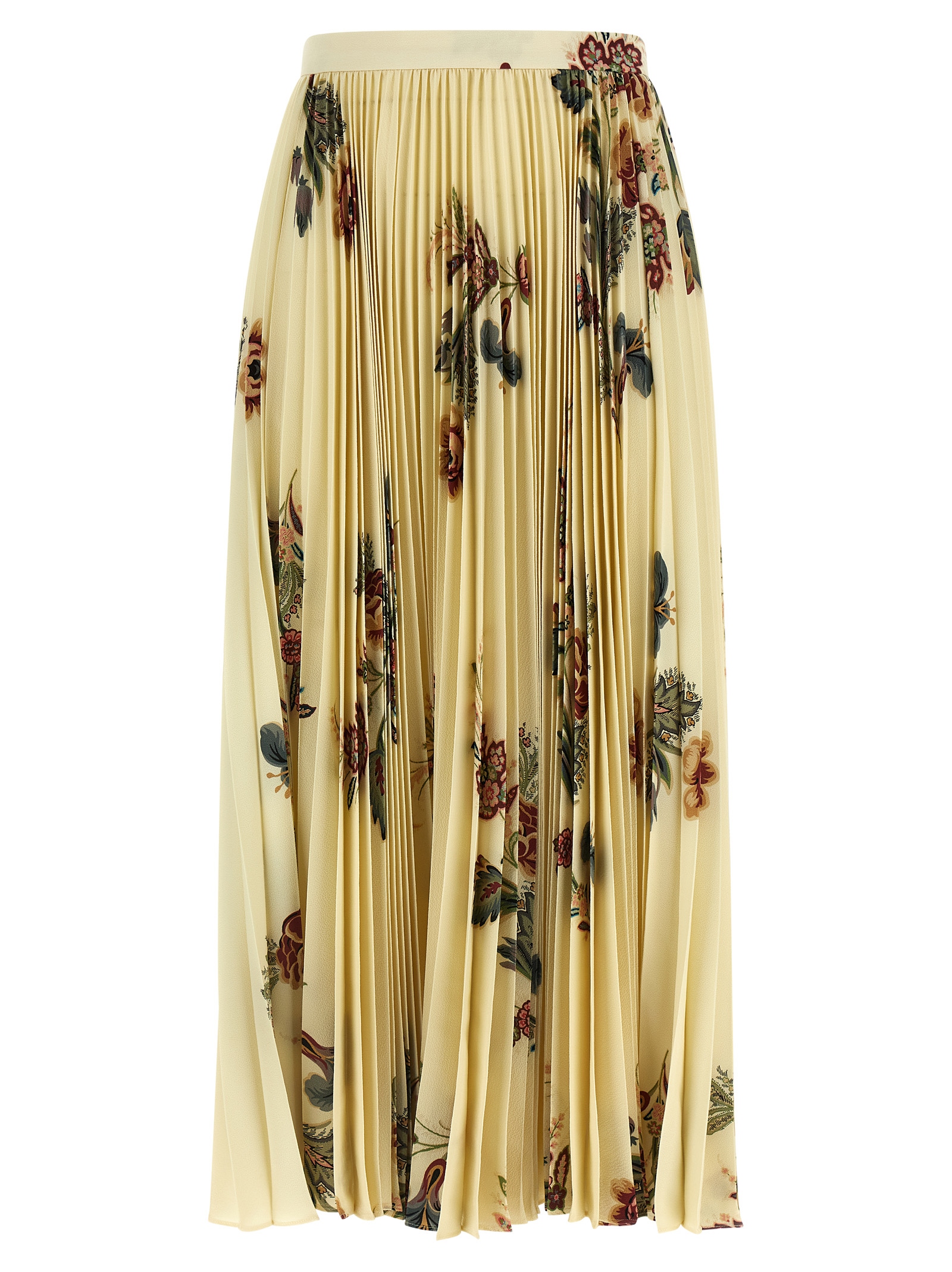 Pleated midi skirt