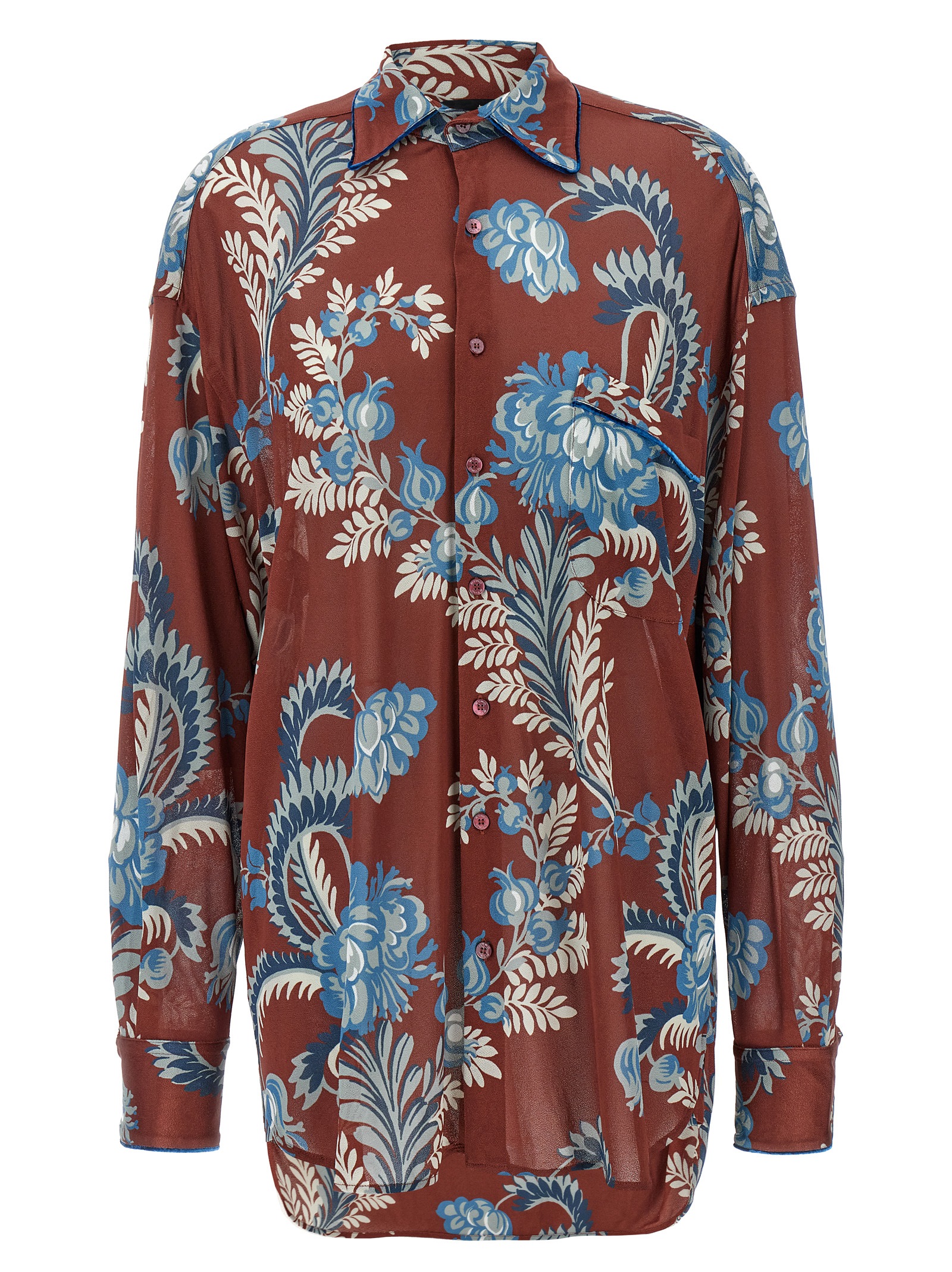 Floral foliage shirt