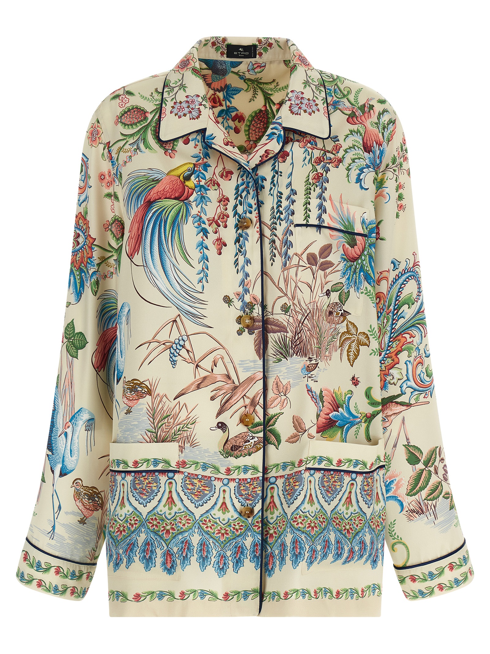 'flora e fauna' print shirt