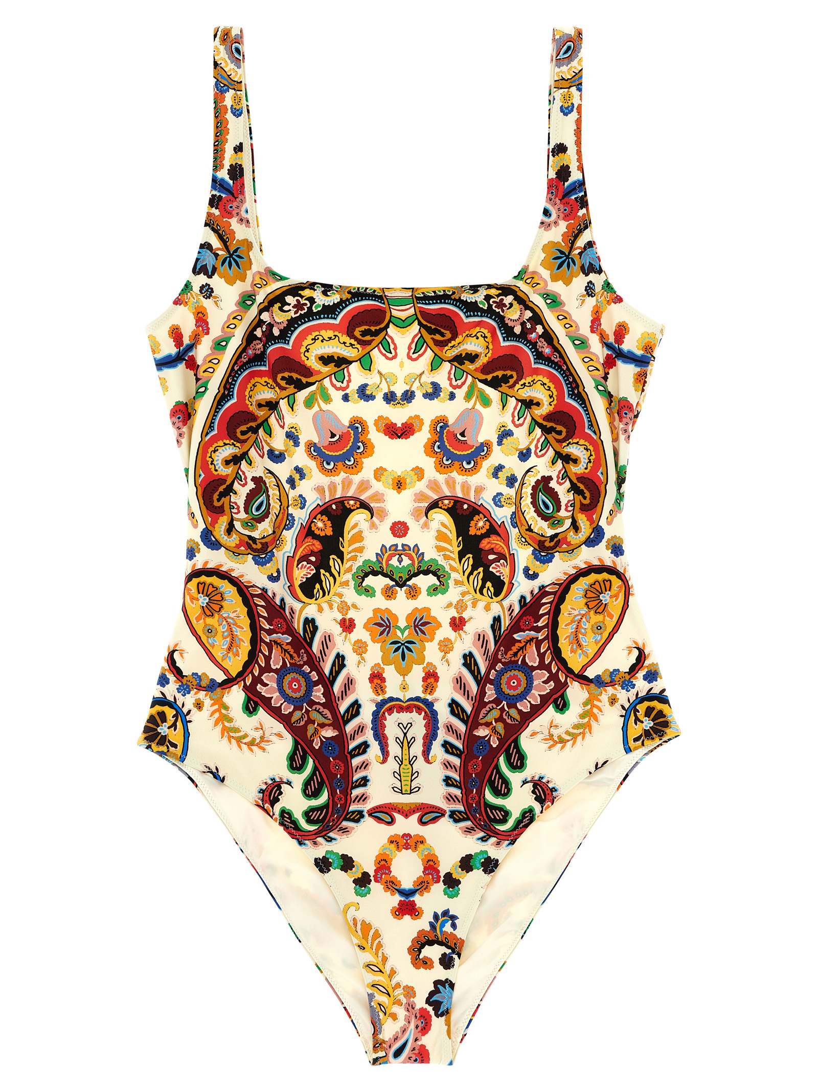 Floral 'Paisley' one-piece swimsuit