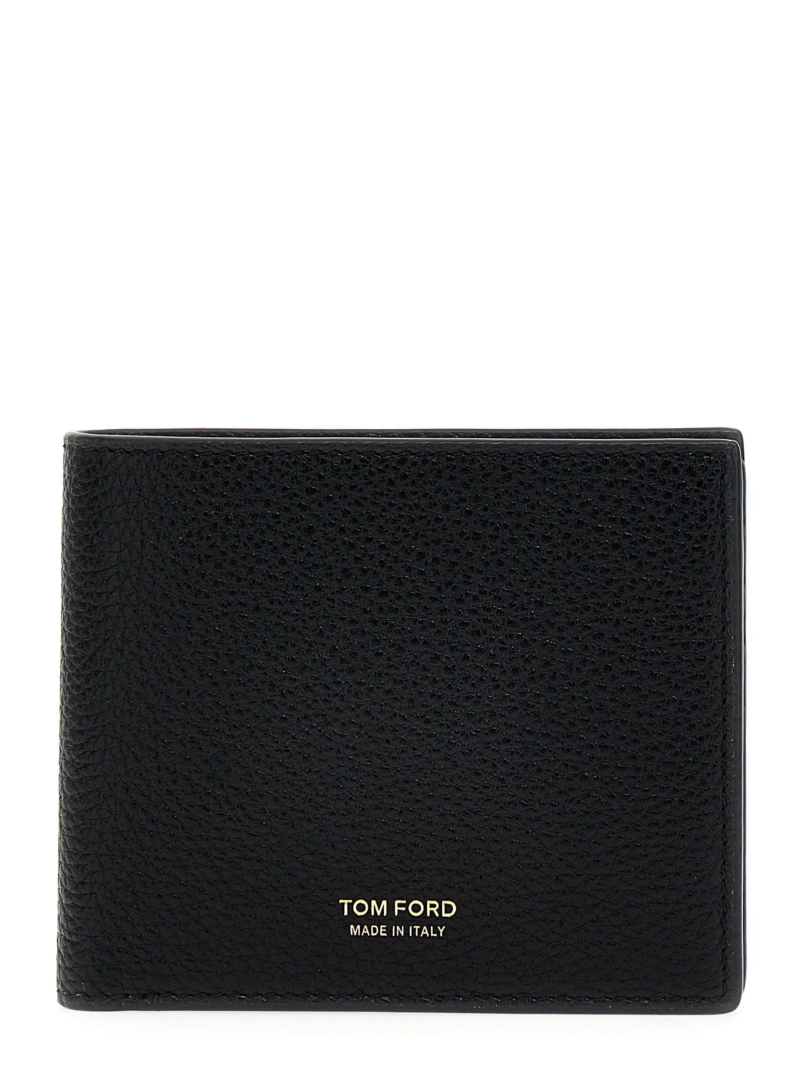 Logo leather wallet