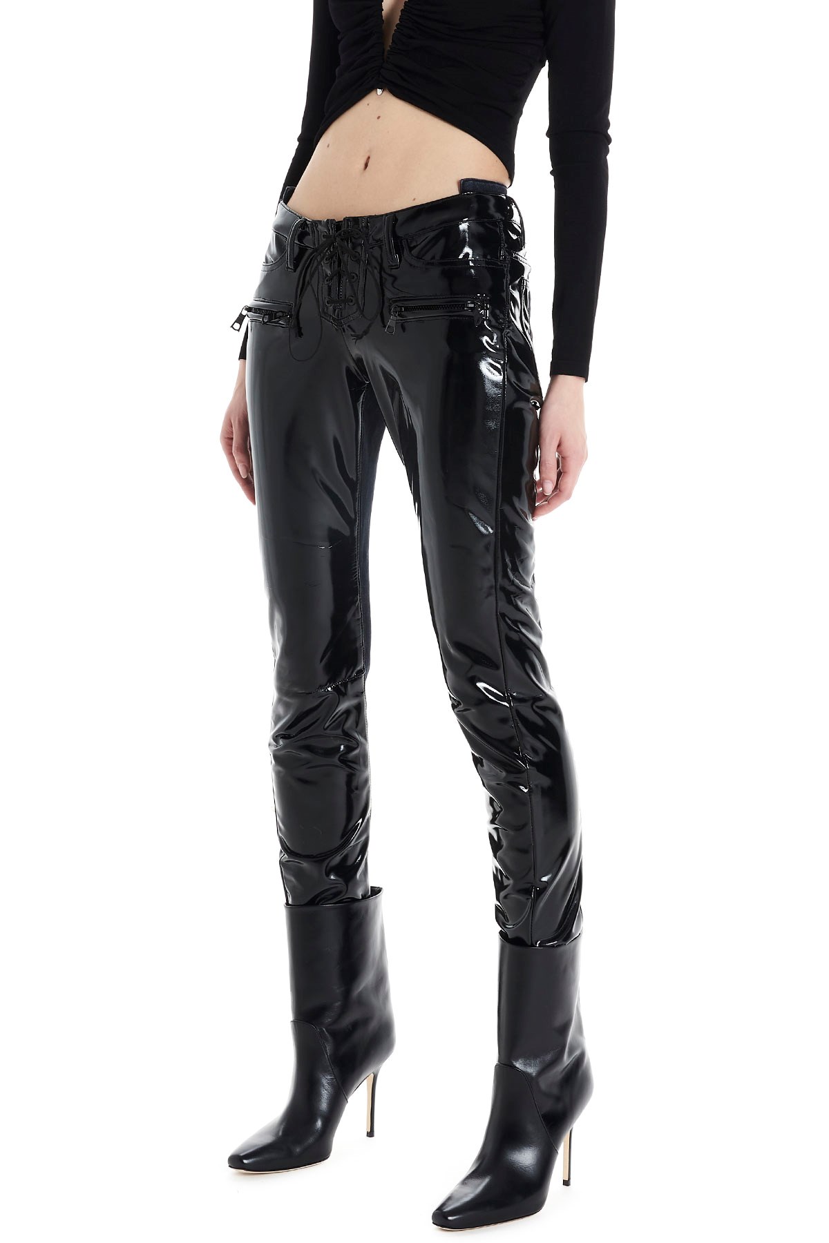 UNRAVEL Frontal Latex Jeans