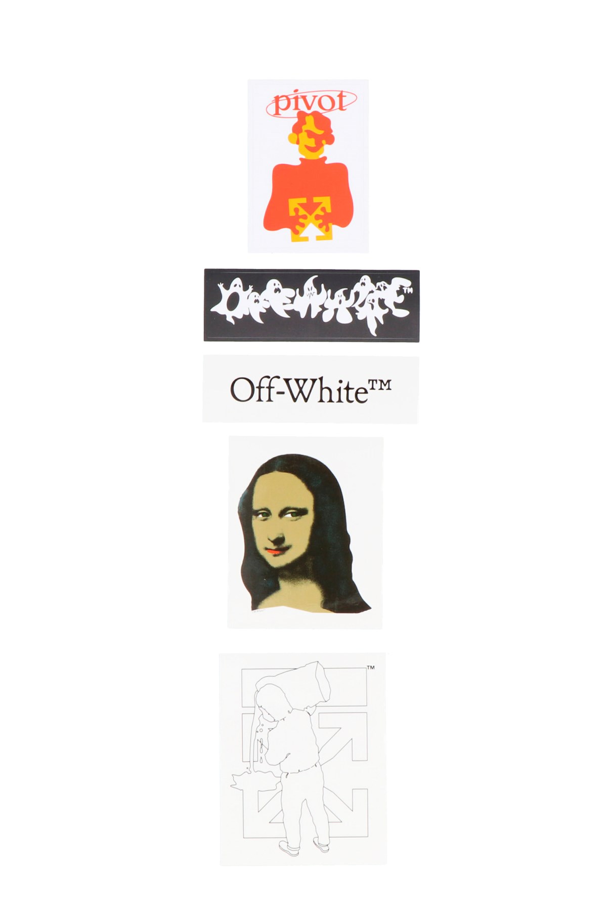 OFF-WHITE 'Masked Face' Stickers
