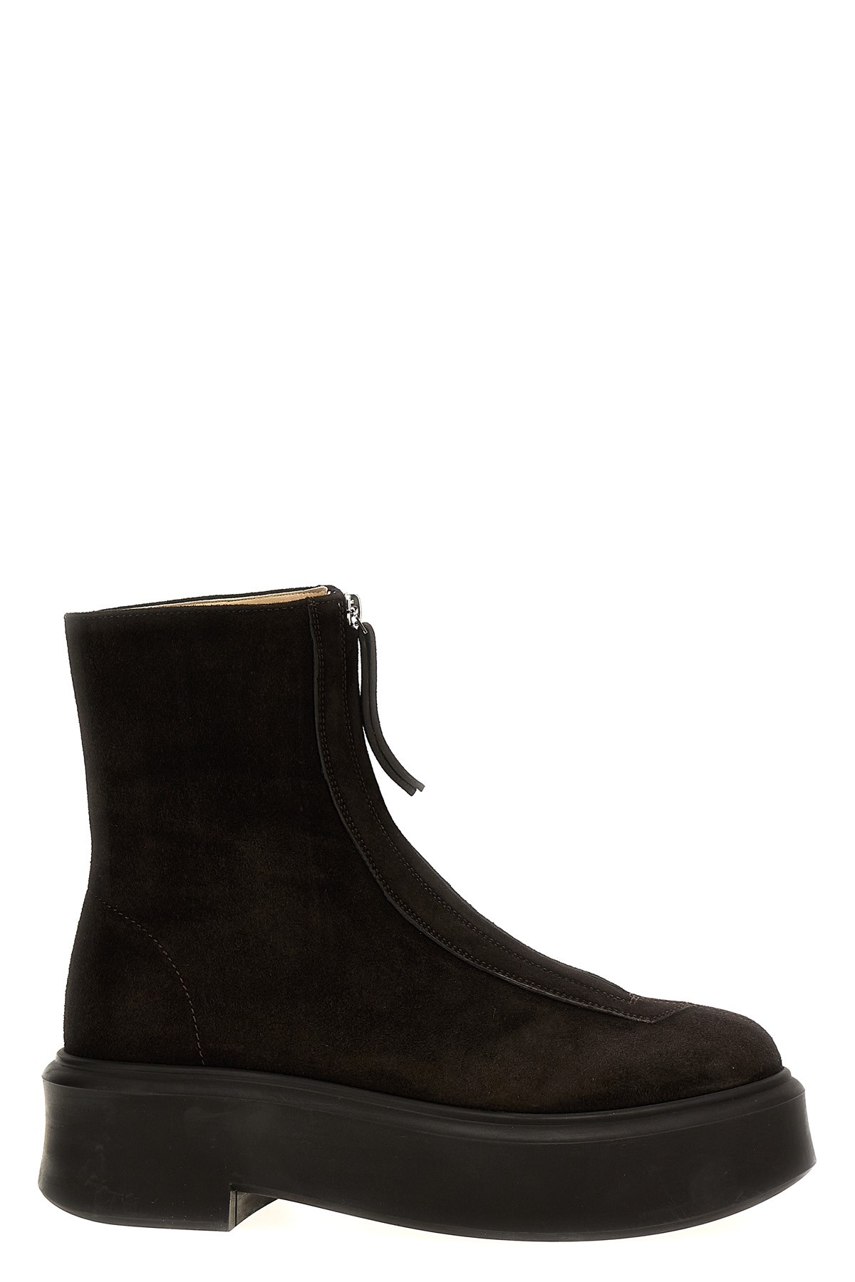 The Row Stivaletto 'zipped Boot I' In Brown