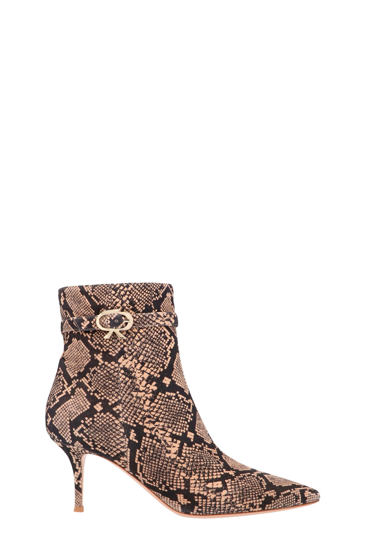 GIANVITO ROSSI 'Remy' Animalier Ankle Boots