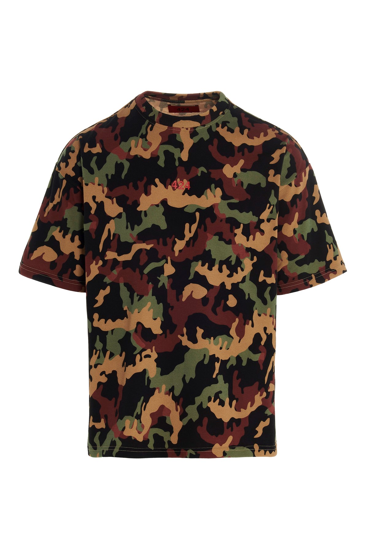 424 Camouflage Cotton T-Shirt