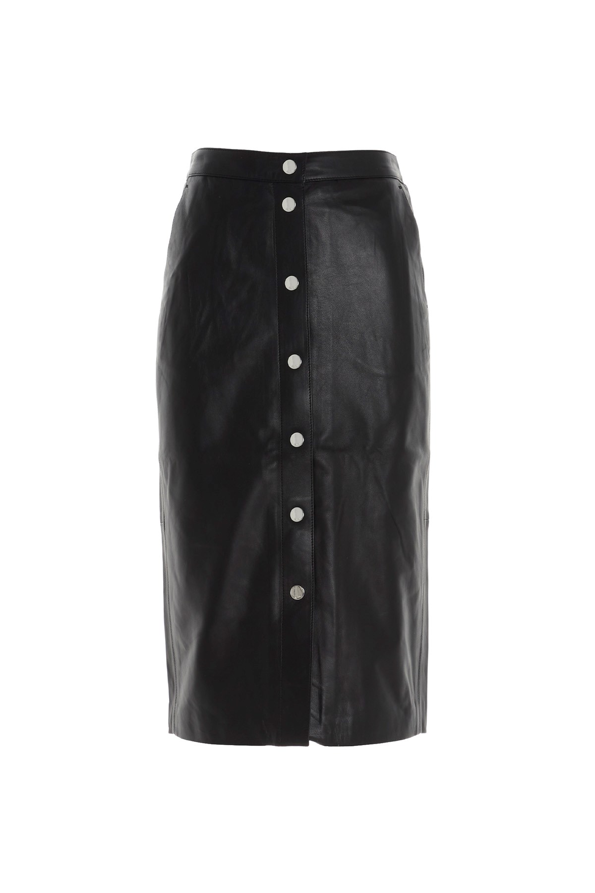 KARL LAGERFELD Eco Leather Midi Skirt