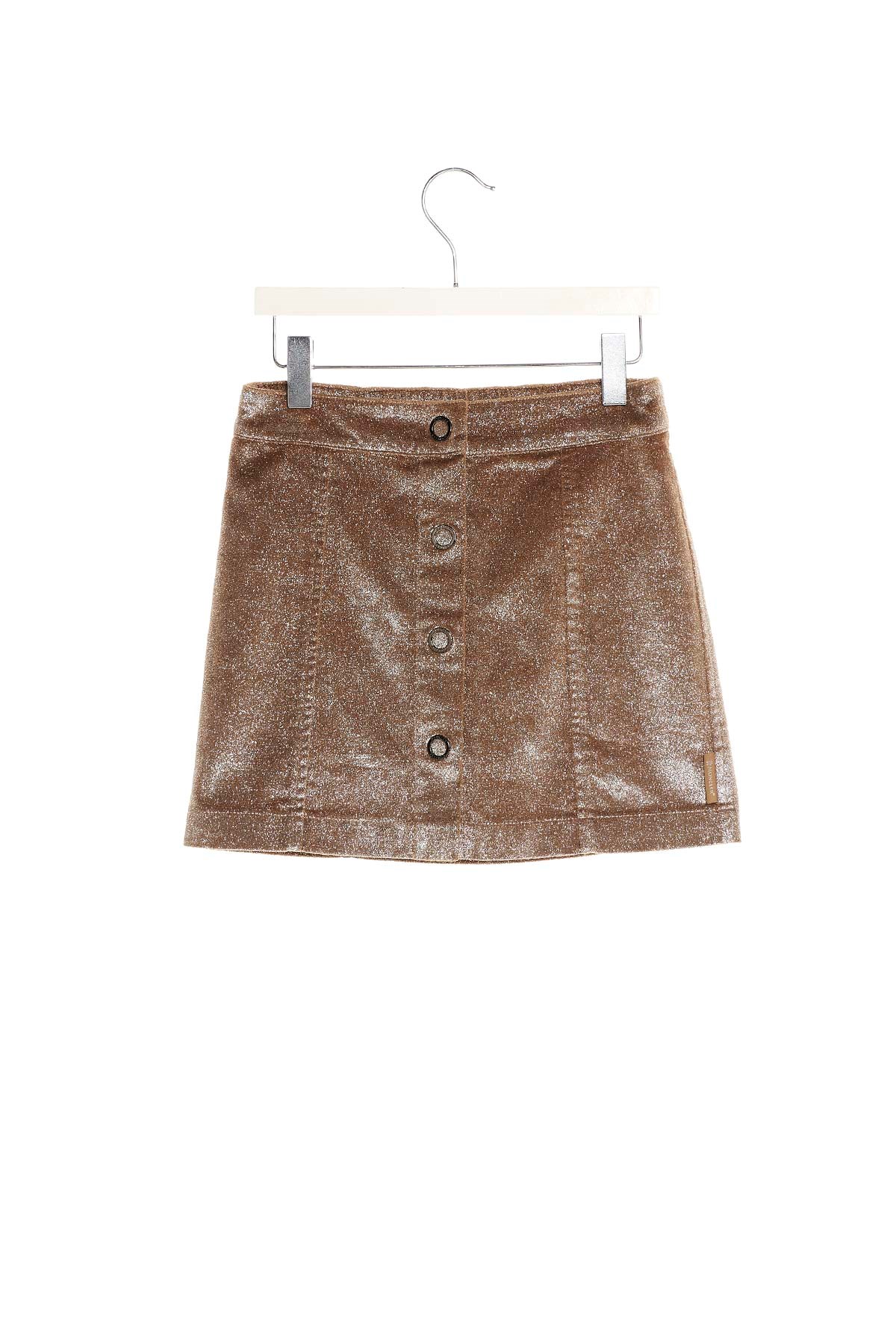 MONCLER Lurex Button Skirt