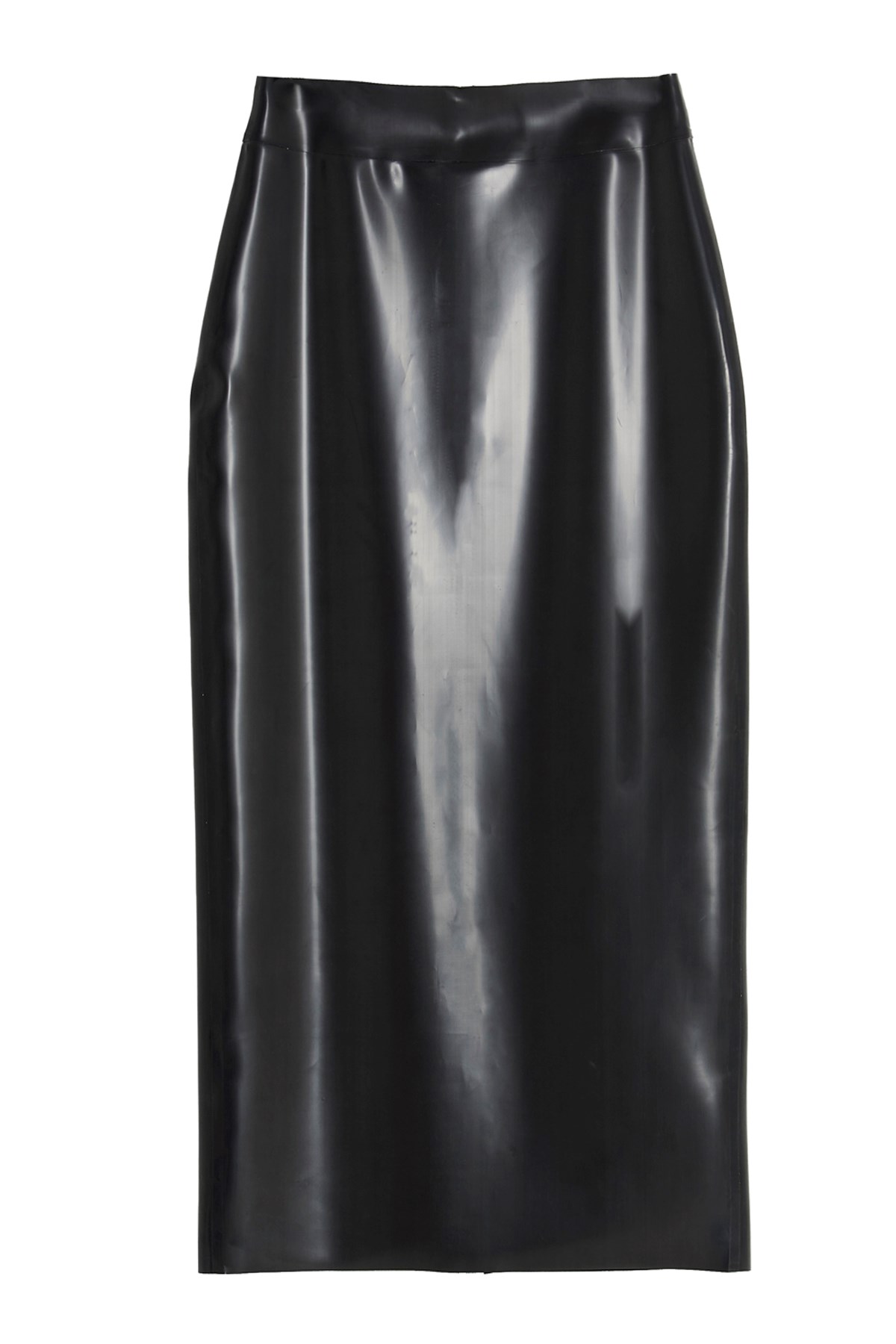 SAINT LAURENT Latex Longuette Skirt