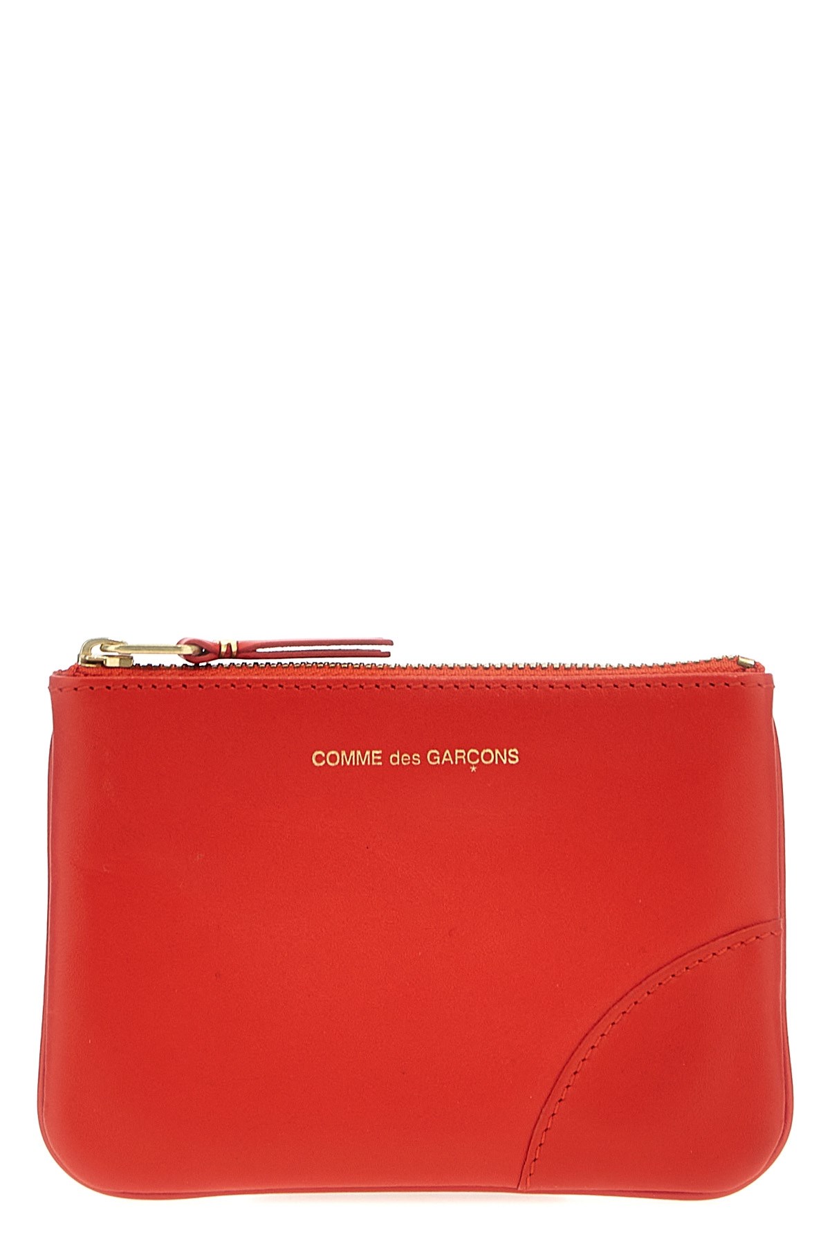 Comme Des Garçons 'classic Leather Line' Card Holder In Orange