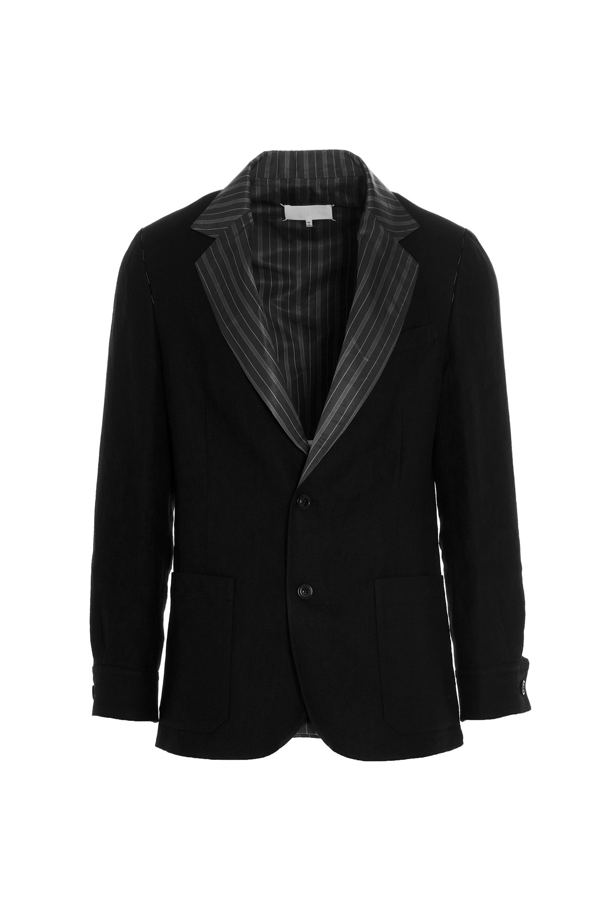 MAISON MARGIELA Single-Breasted Linen Blazer Jacket