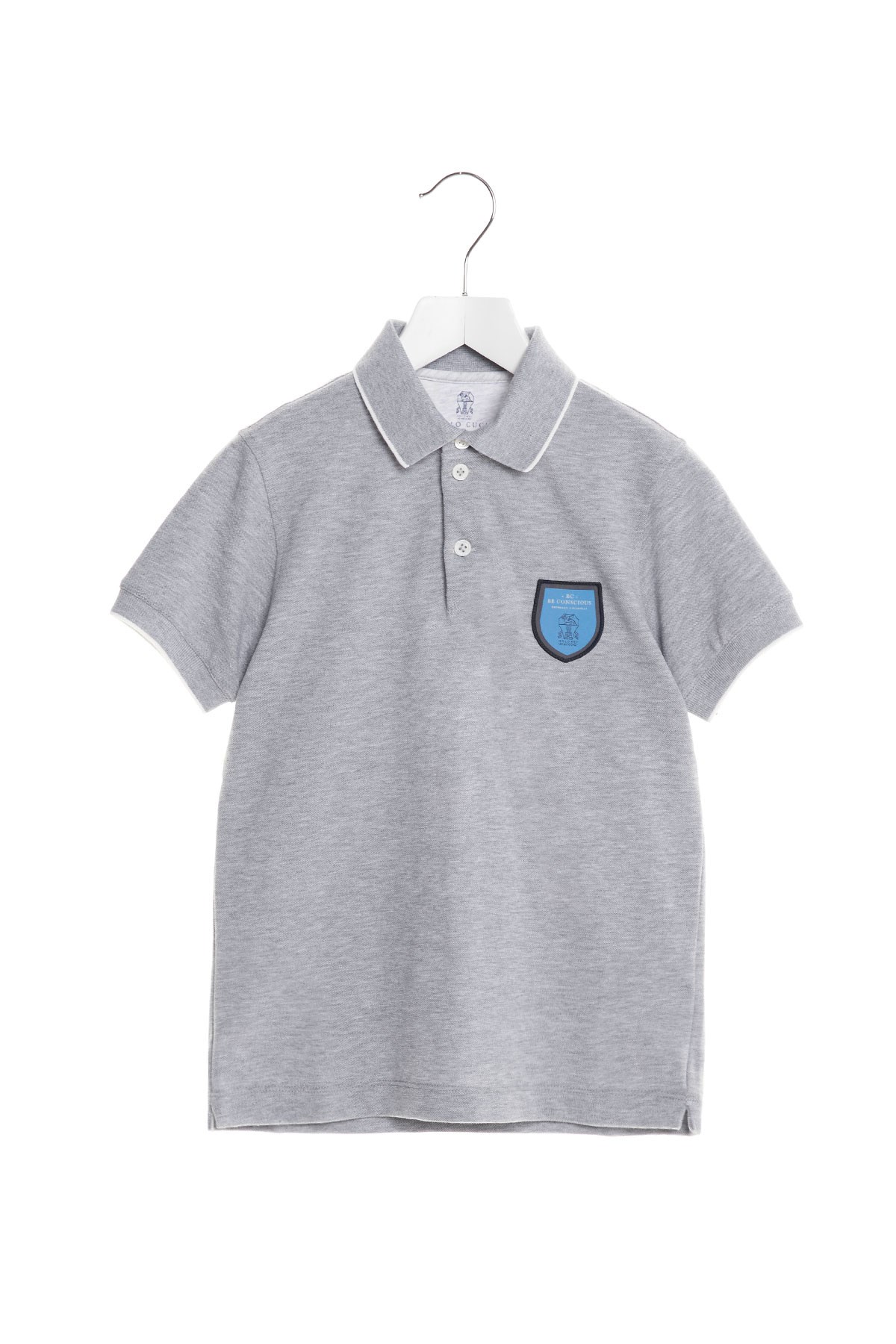 BRUNELLO CUCINELLI Logo Patch Cotton Polo Shirt
