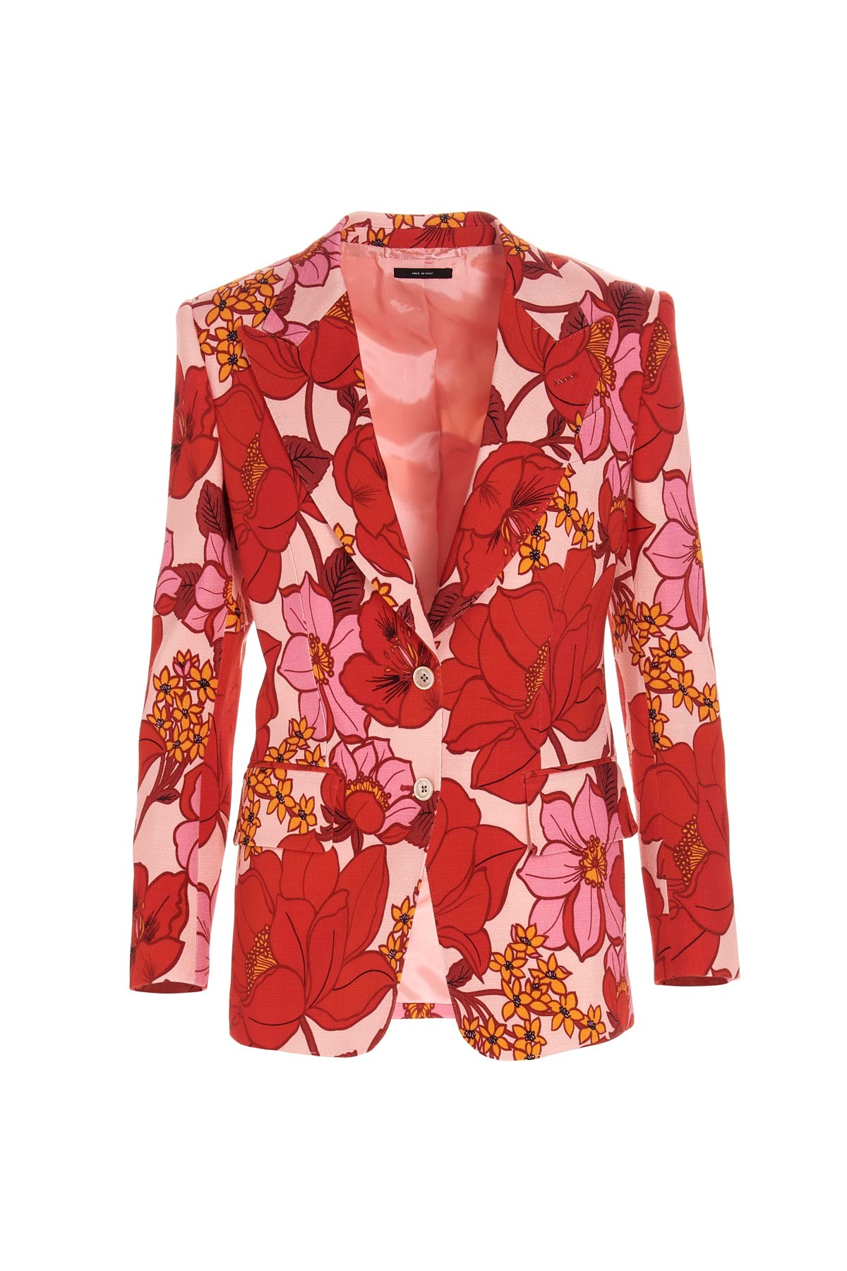 TOM FORD Single Breast Floral Print Blazer Jacket