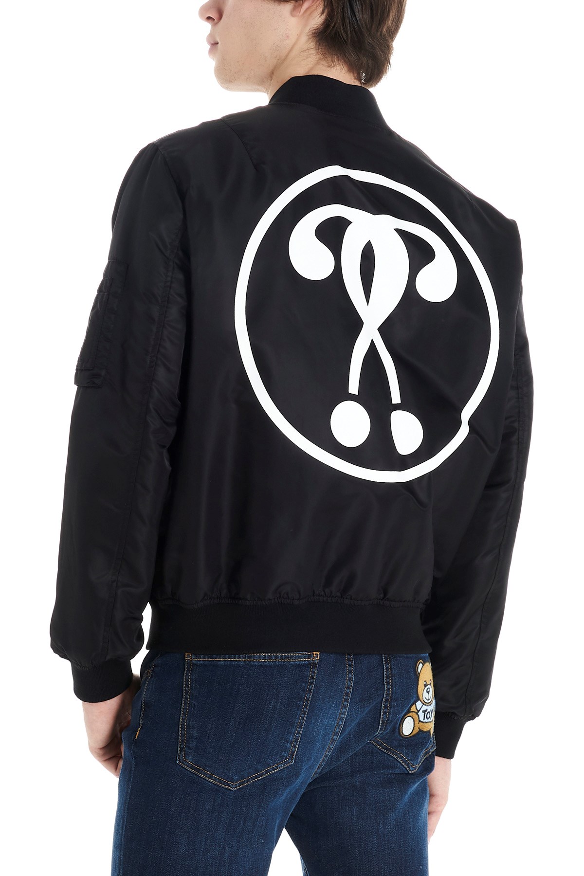 MOSCHINO 'Double Question Mark' Bomber Jacket
