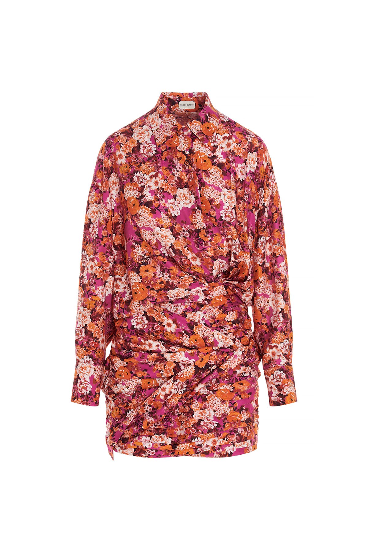 MAGDA BUTRYM Floral Print Silk Dress
