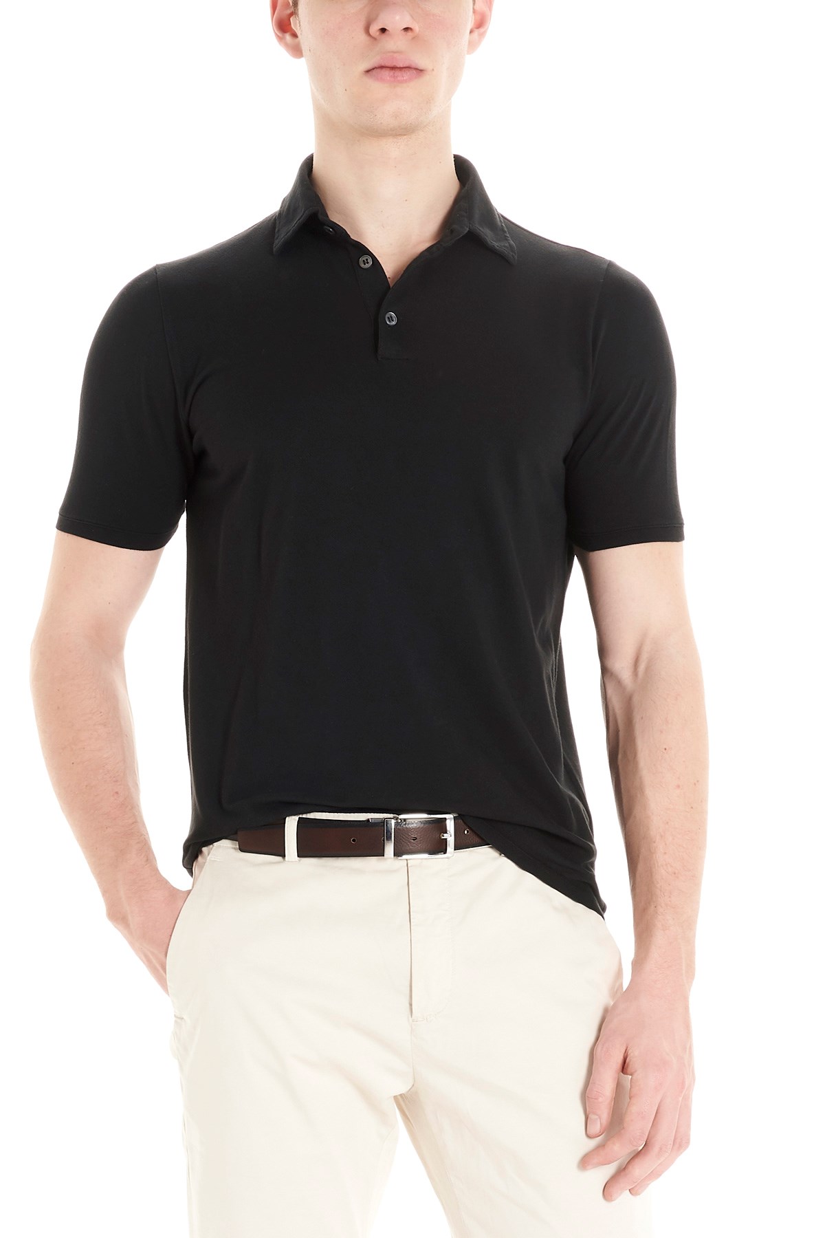 ZANONE Garment-Dyed Piqué Polo Shirt