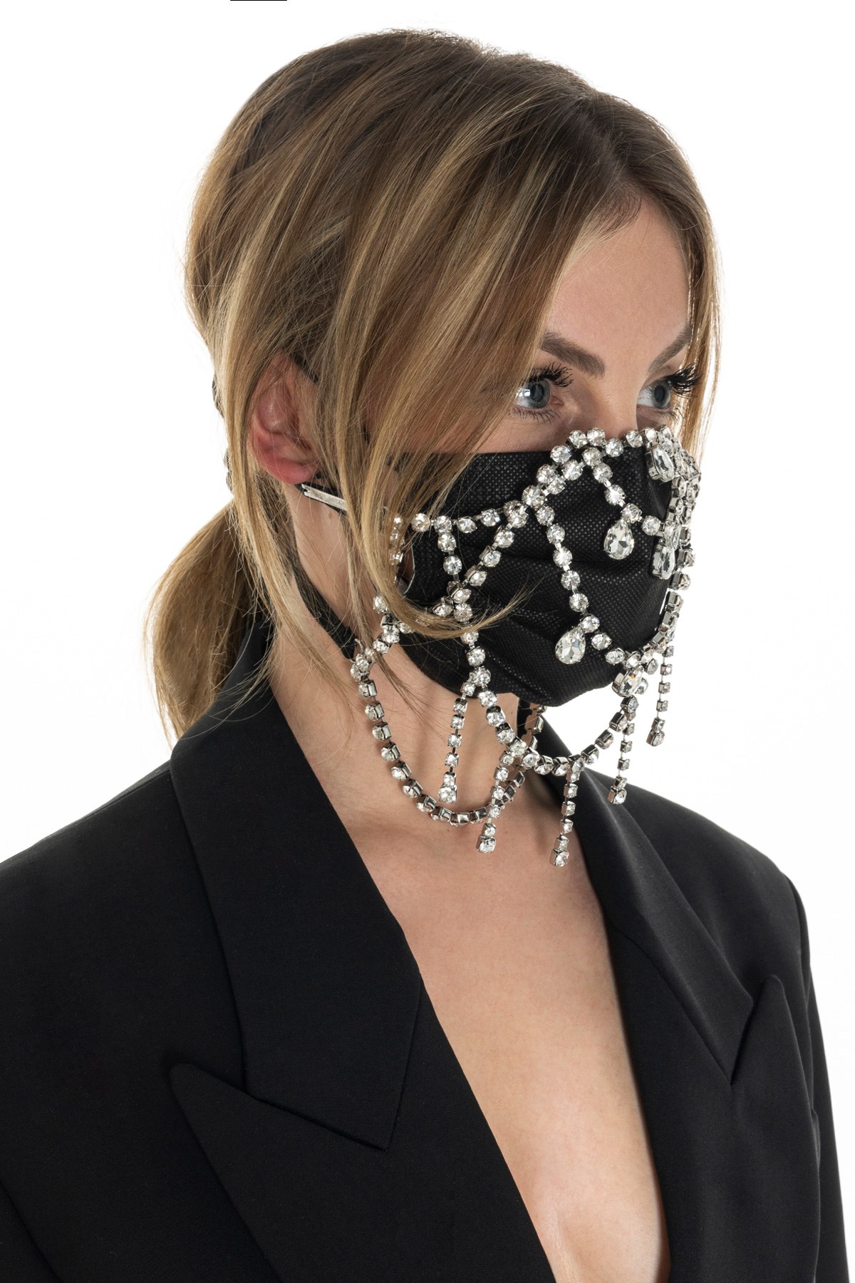 AREA Maske Mit Aufgesetzten Kristallen