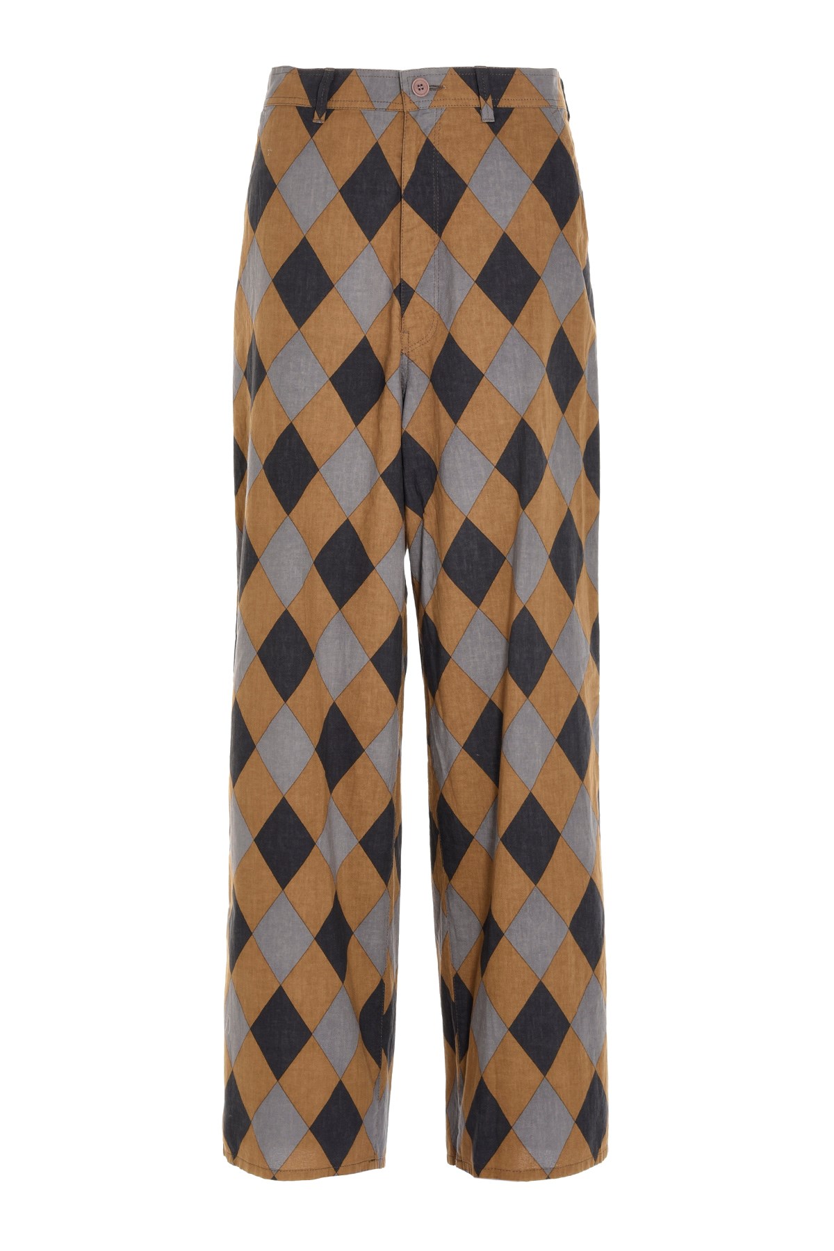UNDERCOVER Checked Cotton Trousers