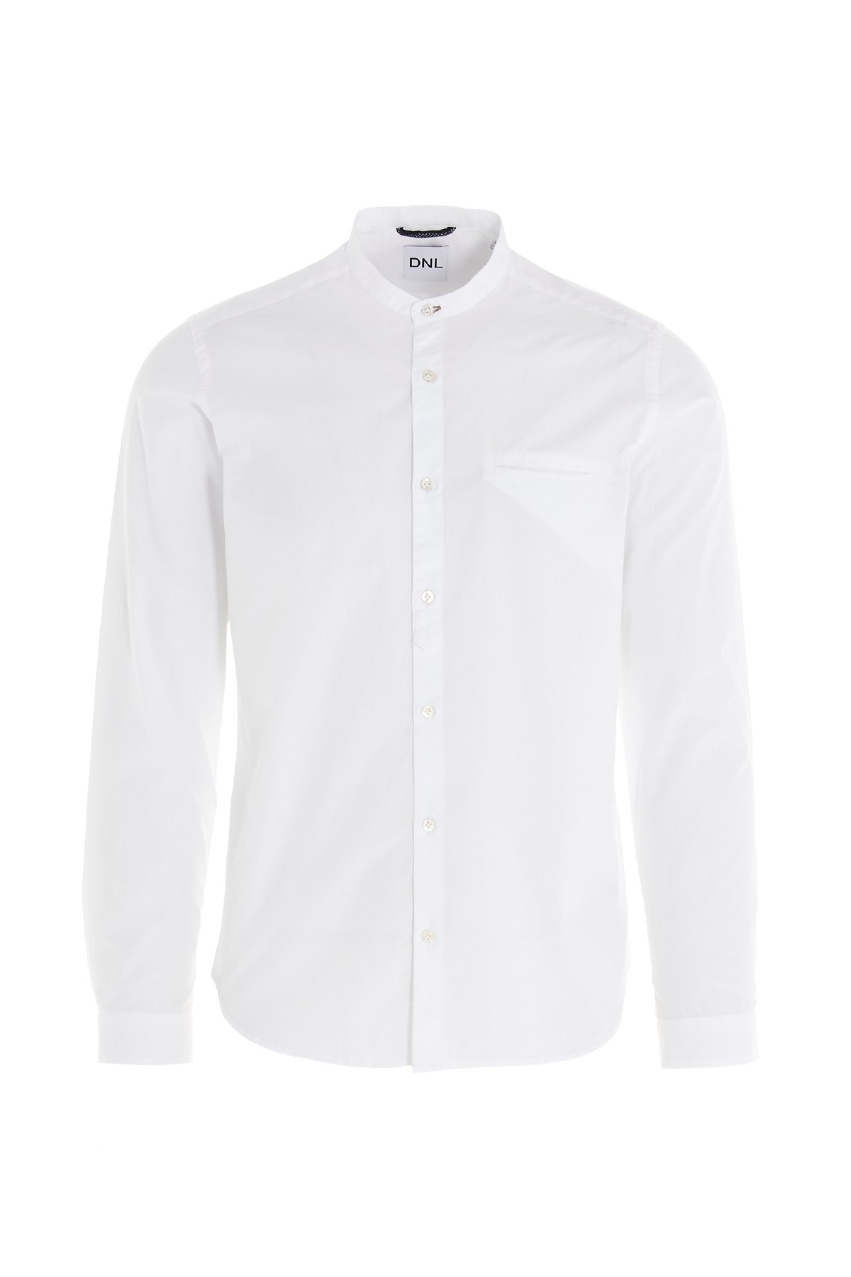 DNL Mandarin Collar Cotton Shirt