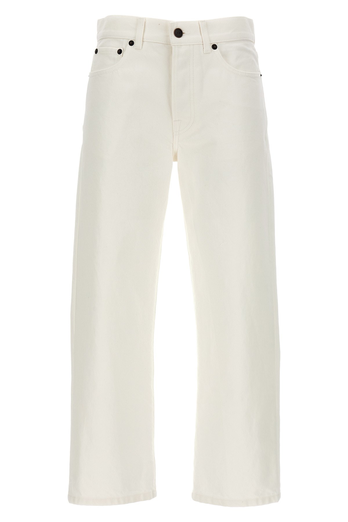 The Row Christie High-rise Straight-leg Jeans In White