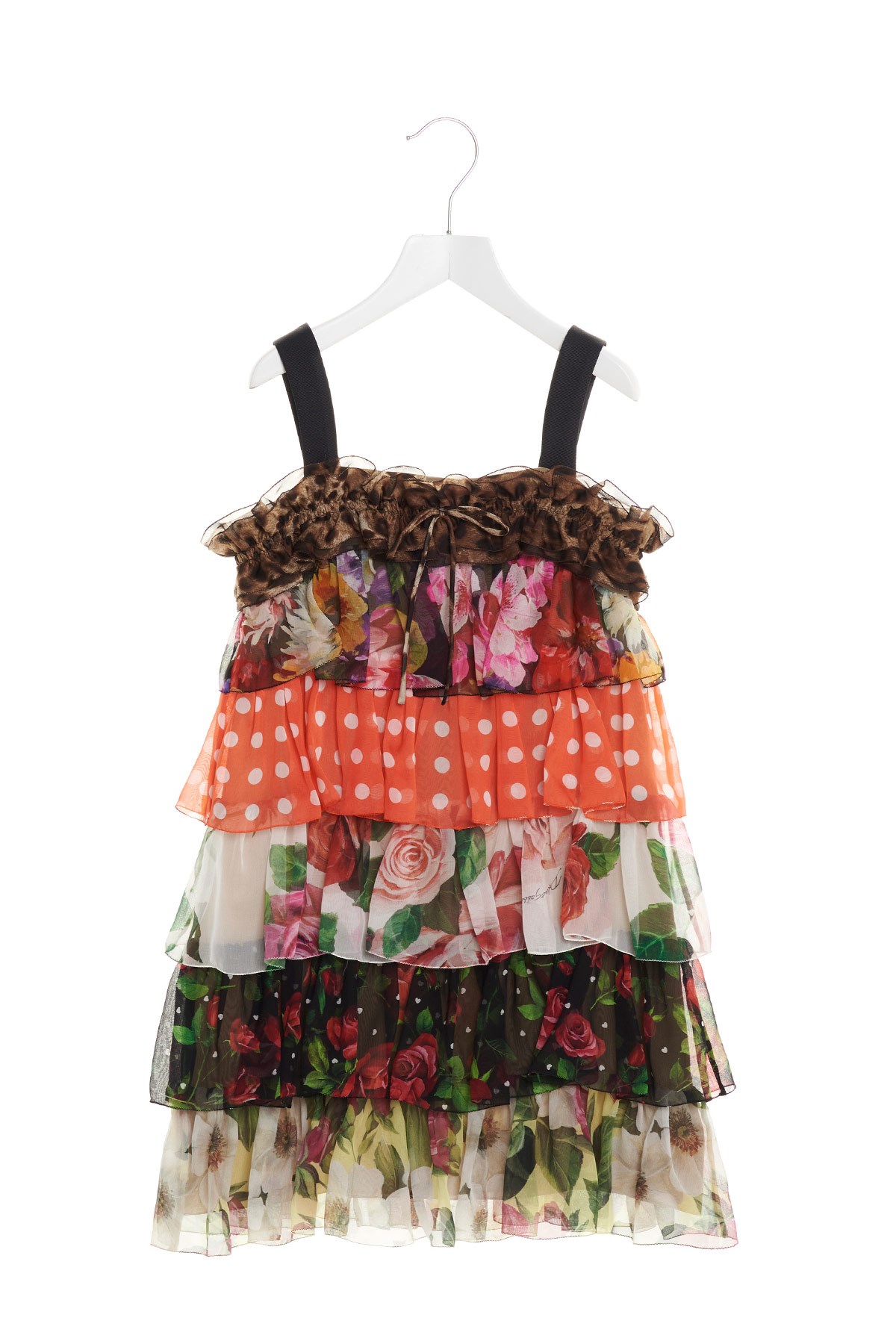 DOLCE & GABBANA Floral Print Silk Dress
