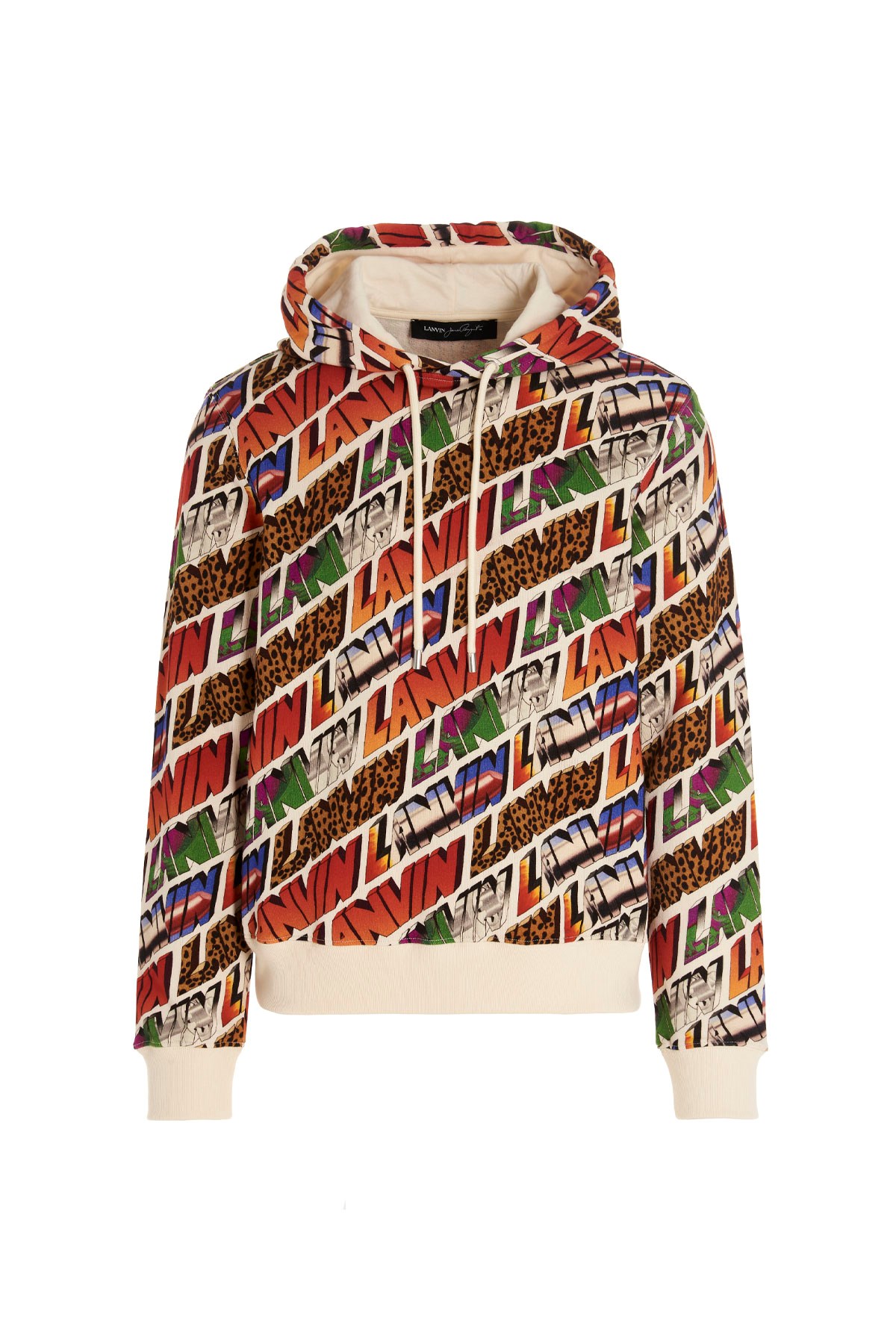 LANVIN All Over Logo Hoodie