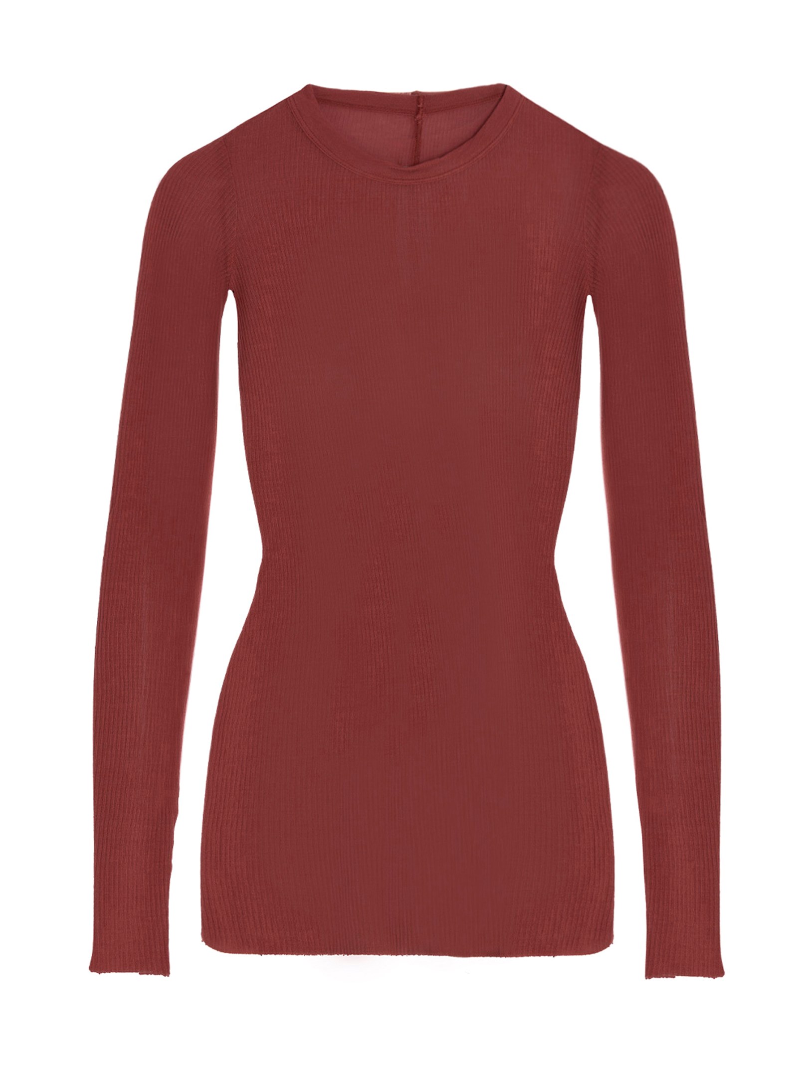 Ribbed viscose T-shirt