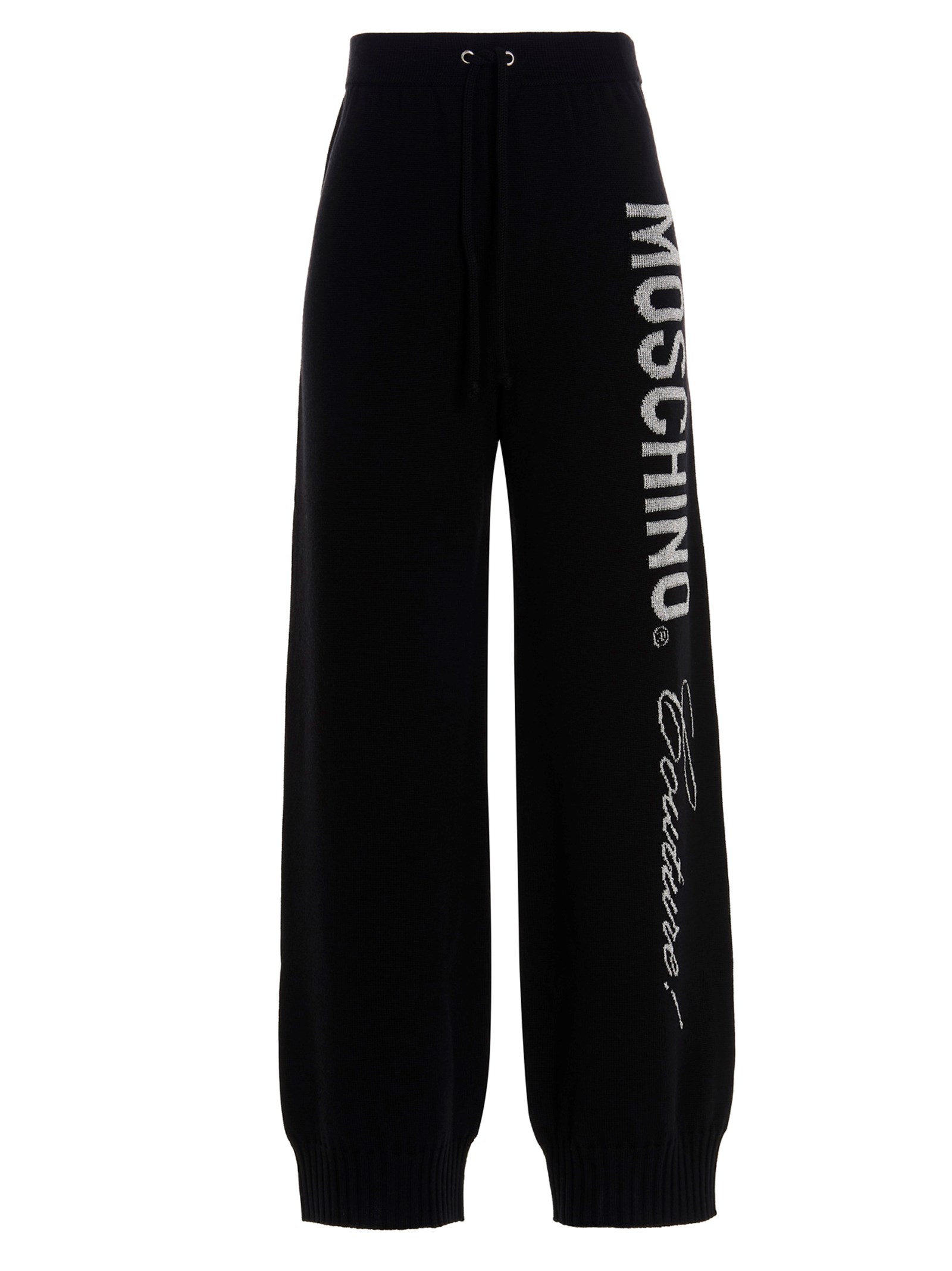 Wide virgin wool joggers