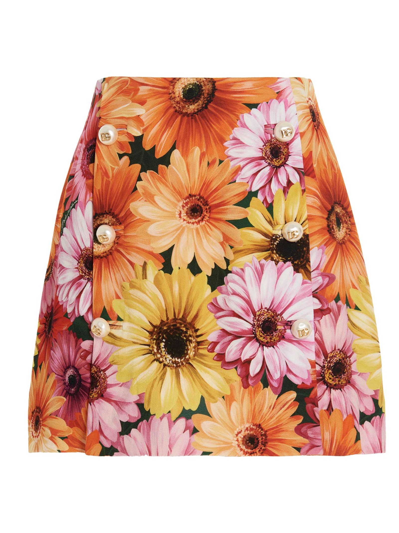 ‘Gerbere’ print skirt'