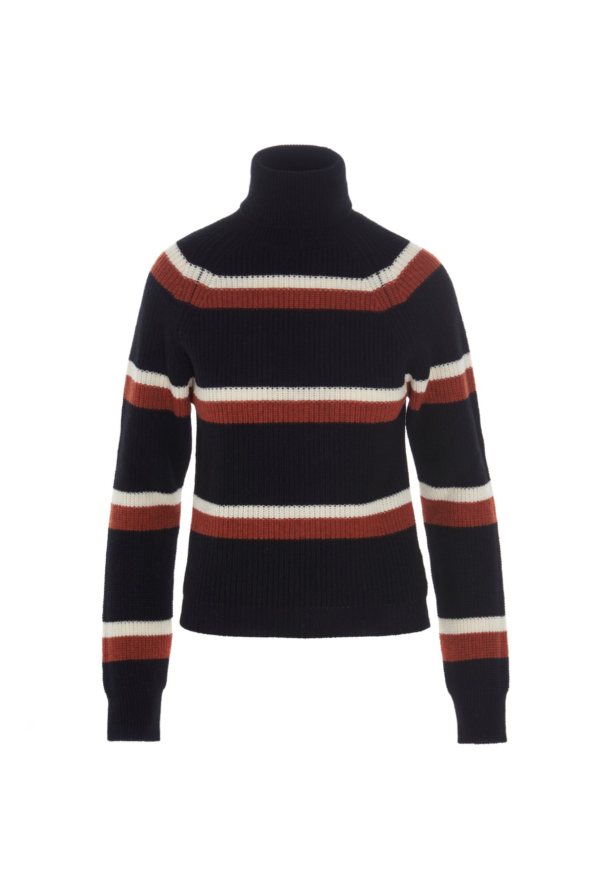 MARNI Striped Wool Turtleneck Sweater