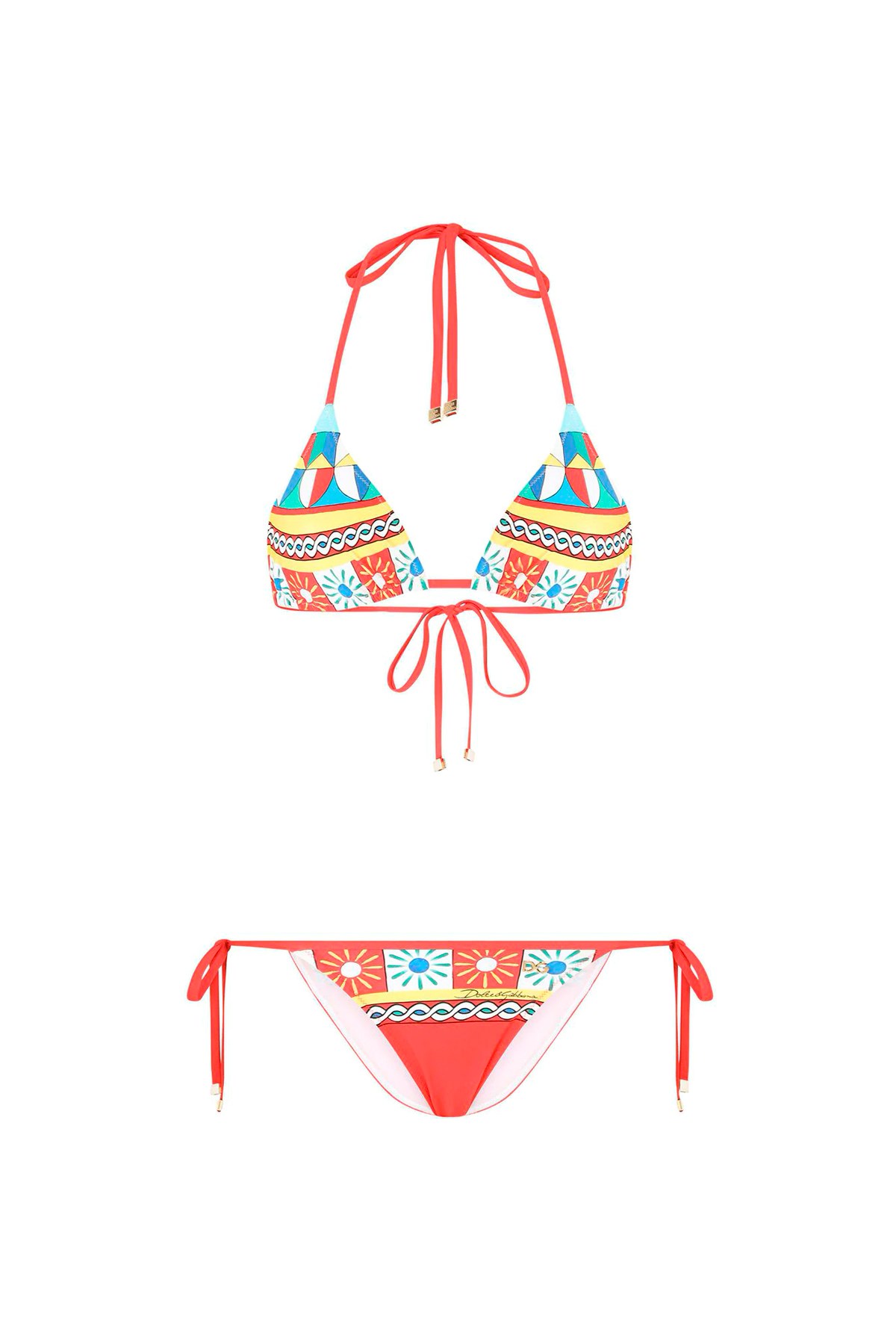 DOLCE & GABBANA Bedruckter Bikini ‘Sicilian Cart’