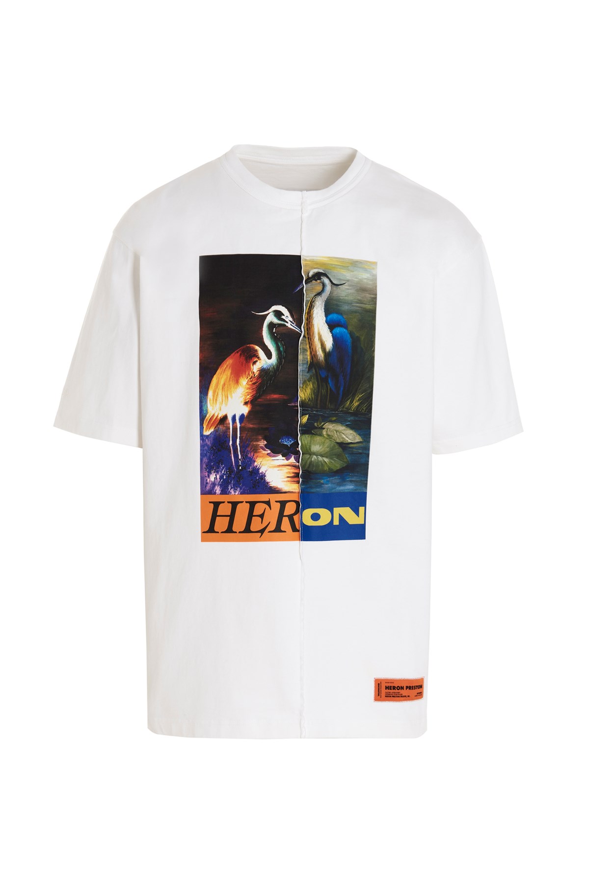 HERON PRESTON ‘Split Herons' T-Shirt