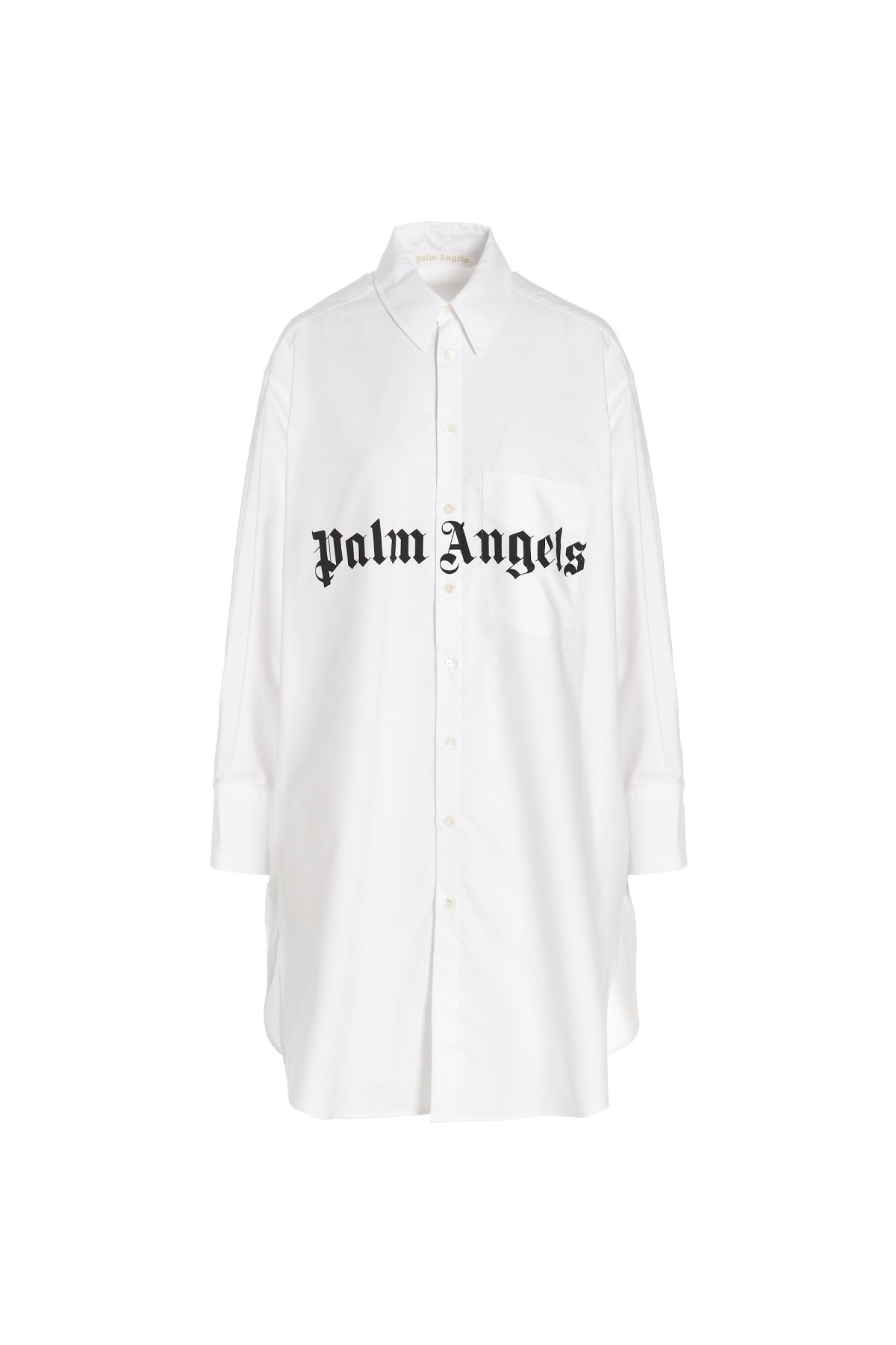 PALM ANGELS Optical Logo Shirt Dress