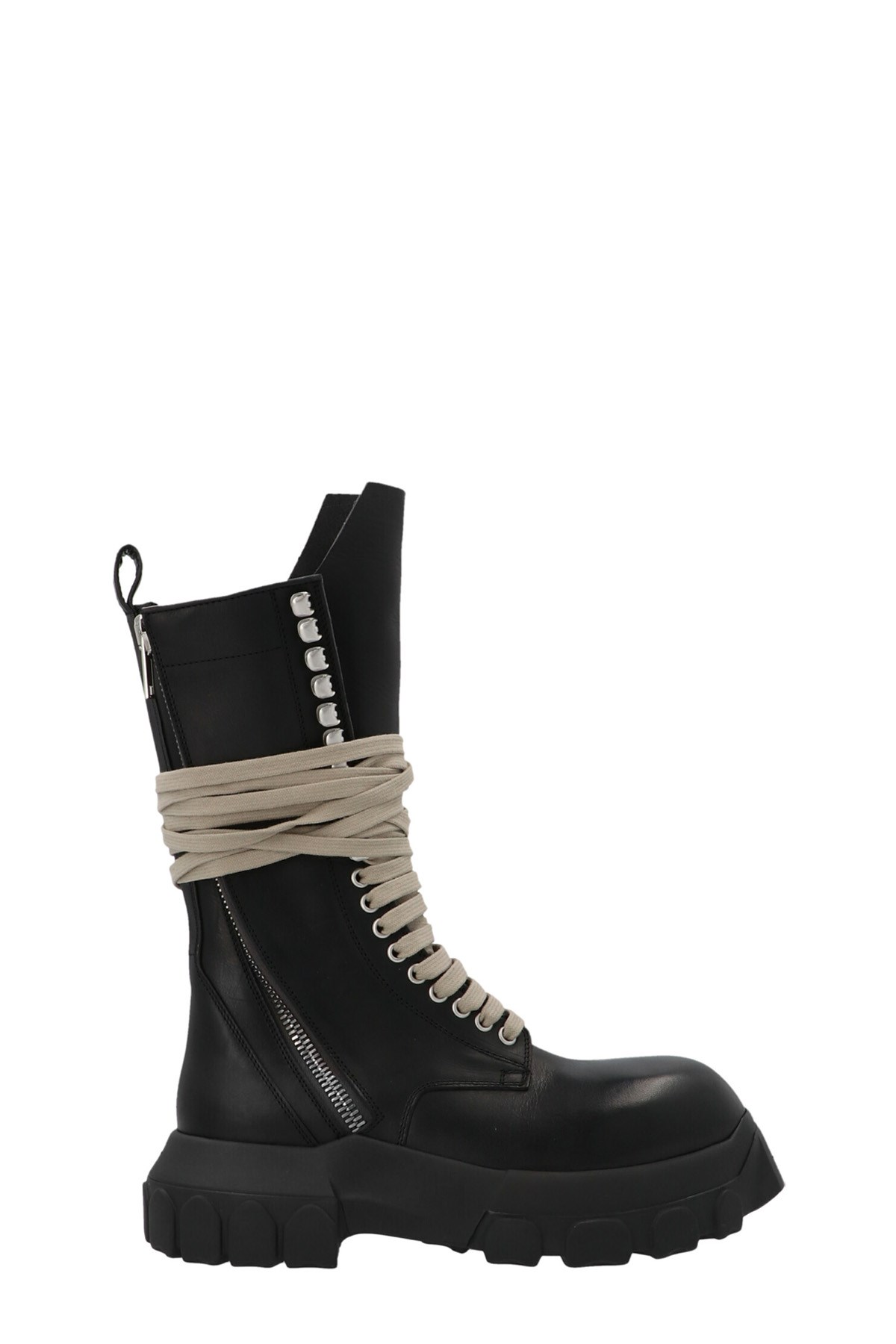 RICK OWENS 'Laceup Tractor’ Ankle Boots