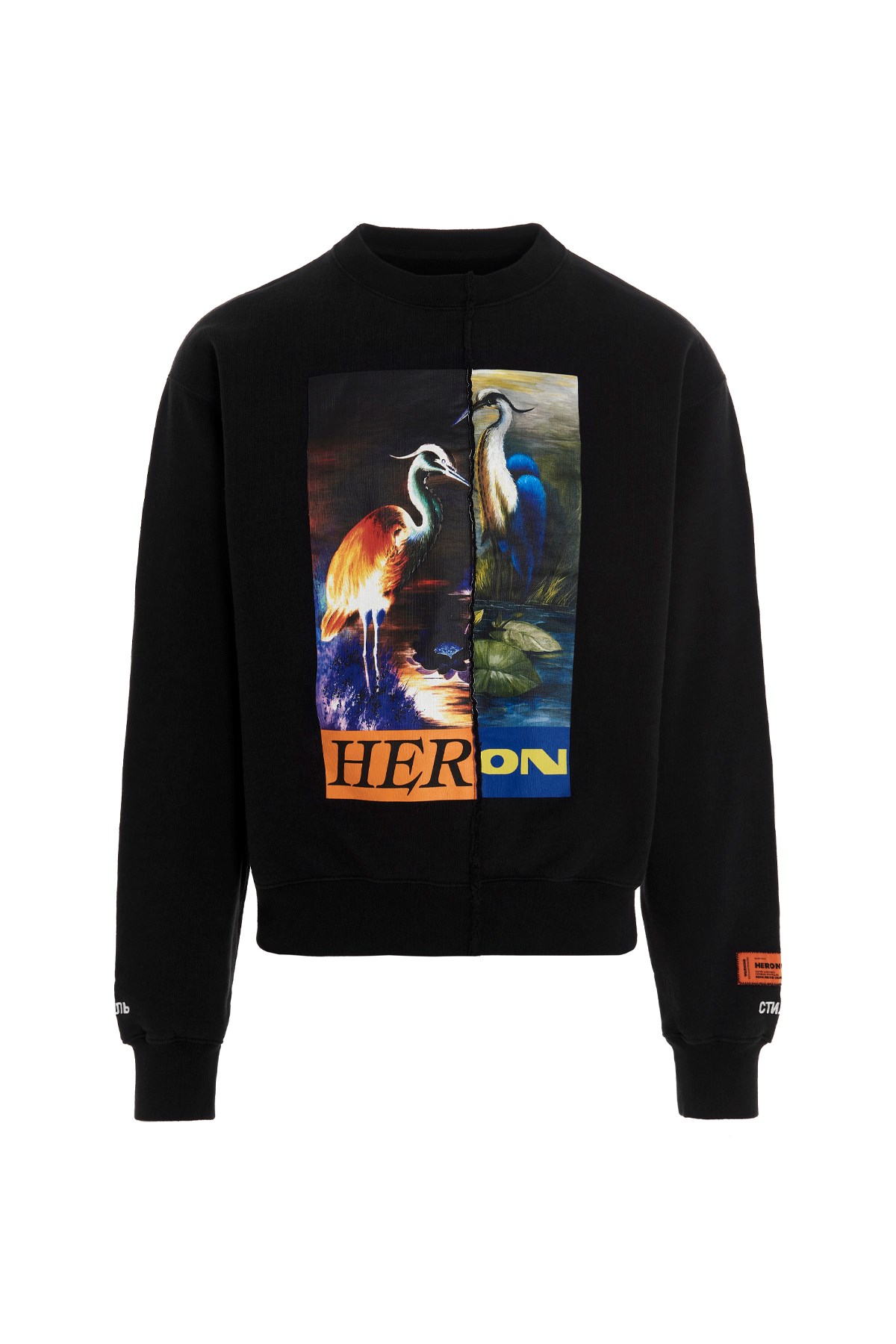 HERON PRESTON 'Split Herons’ Sweatshirt