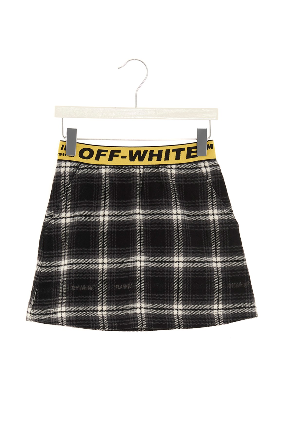 OFF-WHITE 'Check Logo' Skirt