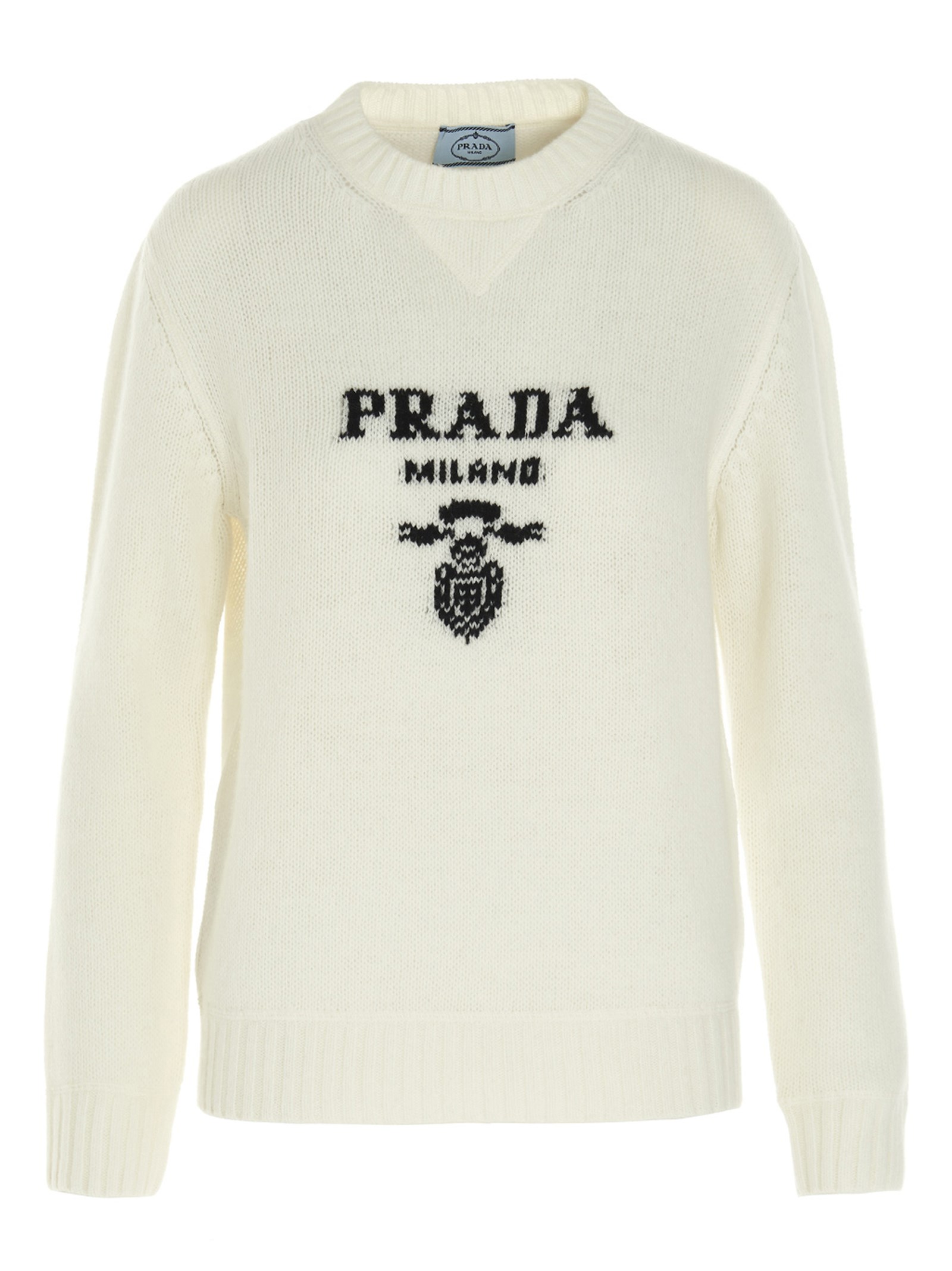Logo intarsia sweater