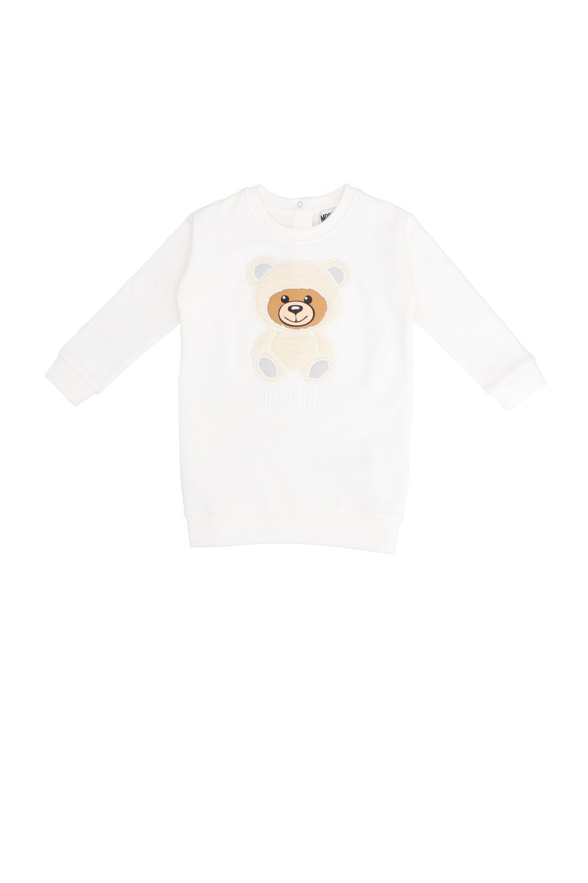 MOSCHINO BABY Sweatshirt-Kleid Mit Aufgesticktem Teddybären