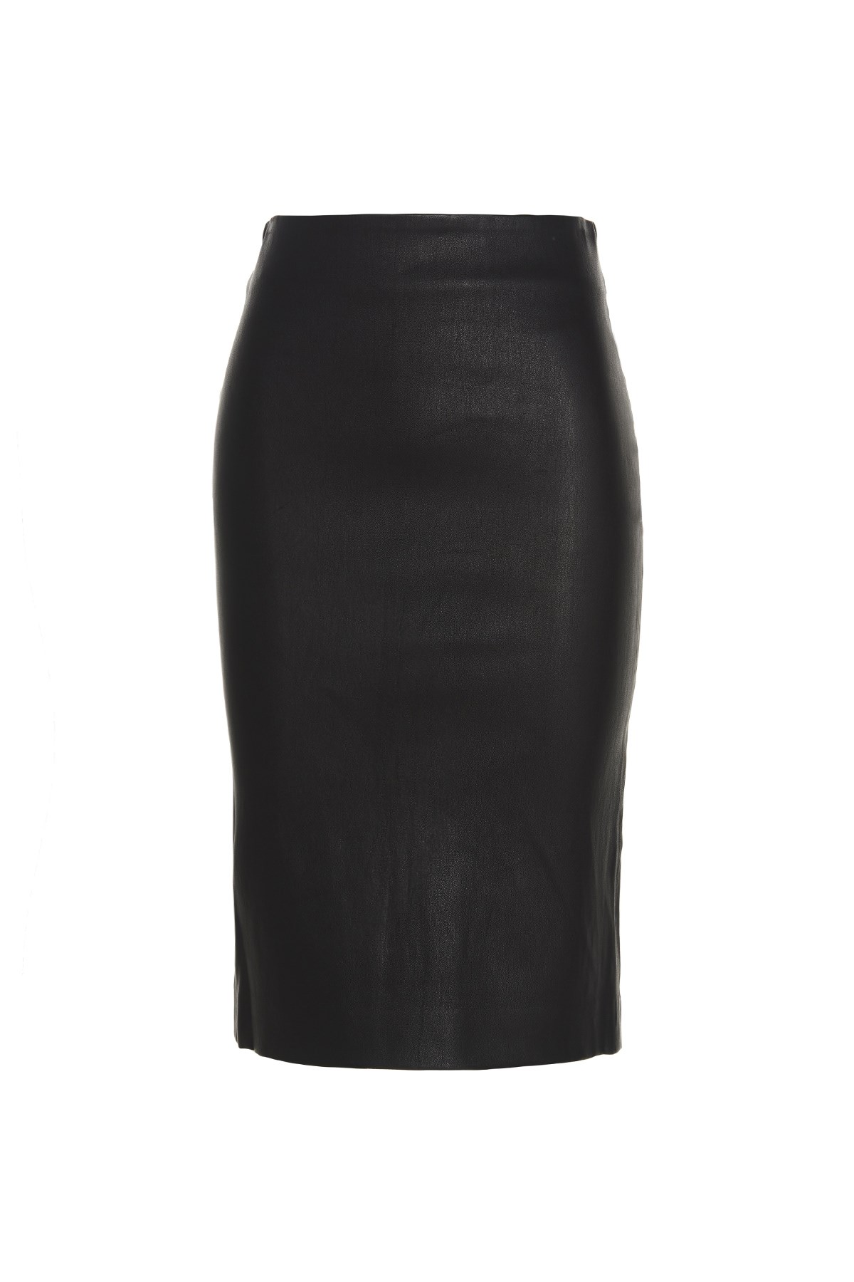 THEORY 'Skinny Pencil’ Leather Skirt