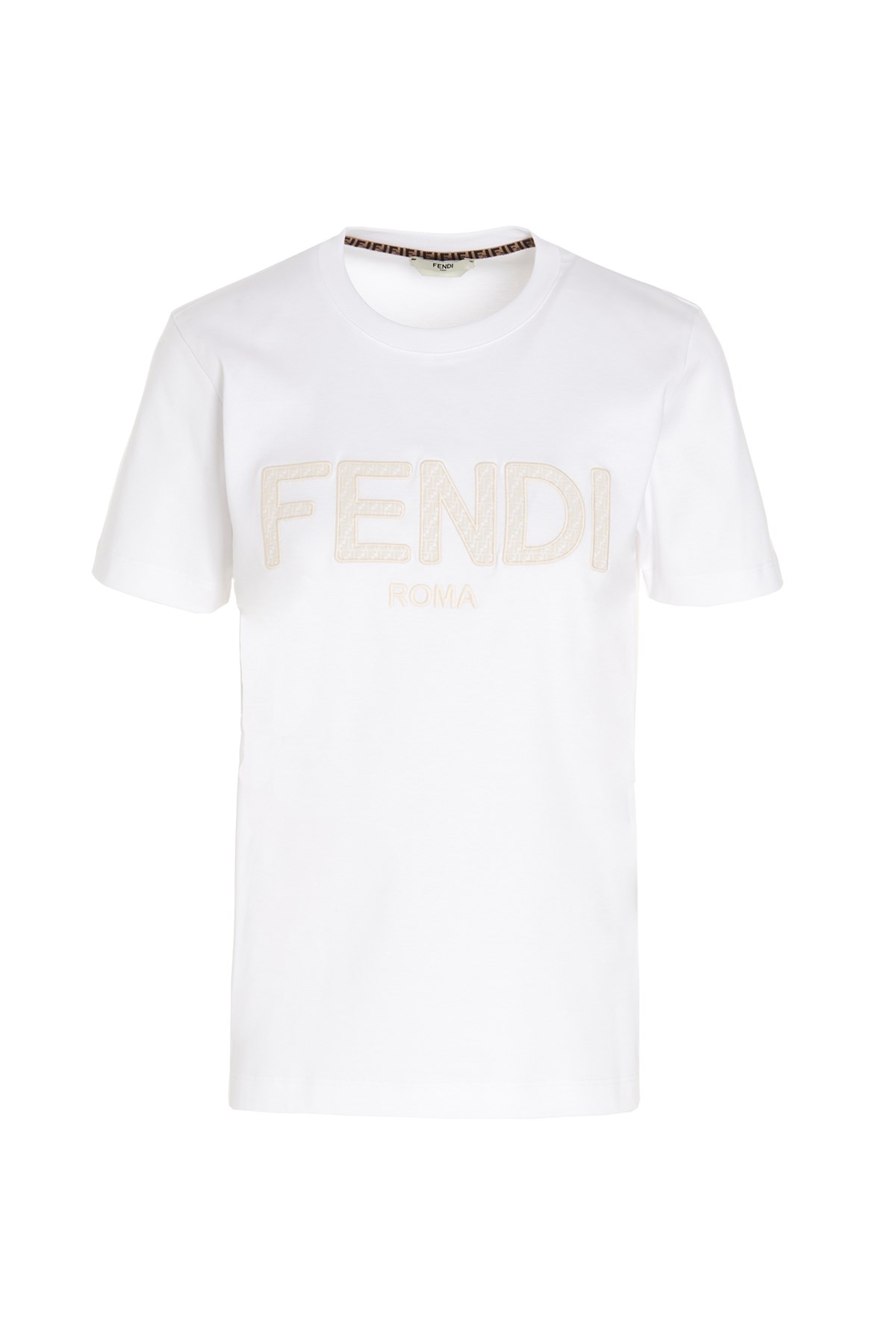 FENDI Logo Embroidery T-Shirt
