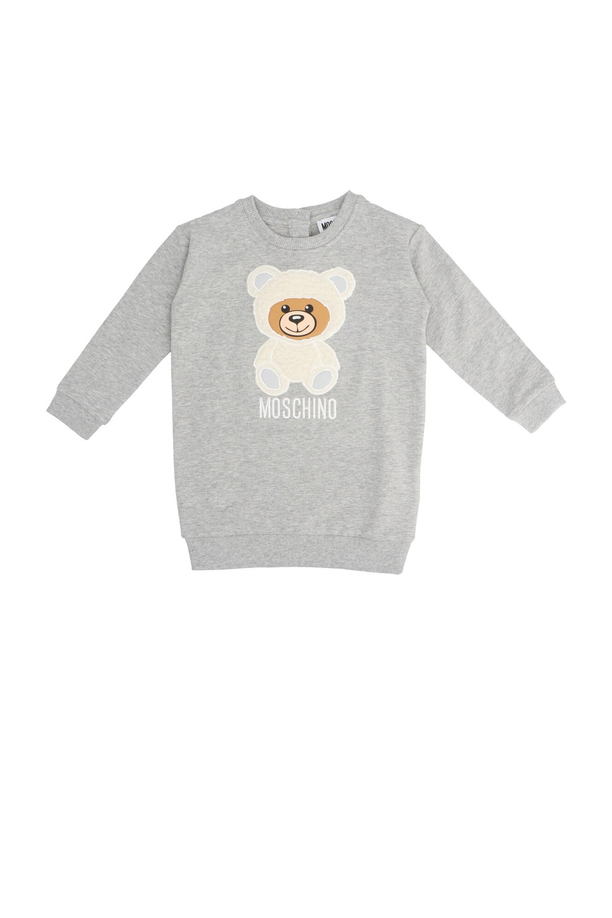 MOSCHINO BABY Teddy Embroidery Sweatshirt Dress