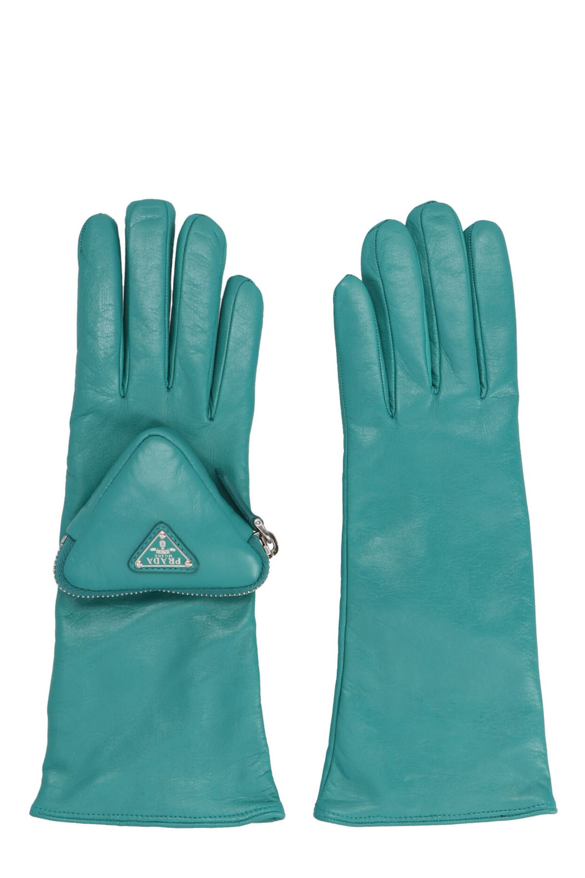 PRADA Track Appliqué Nappa Gloves