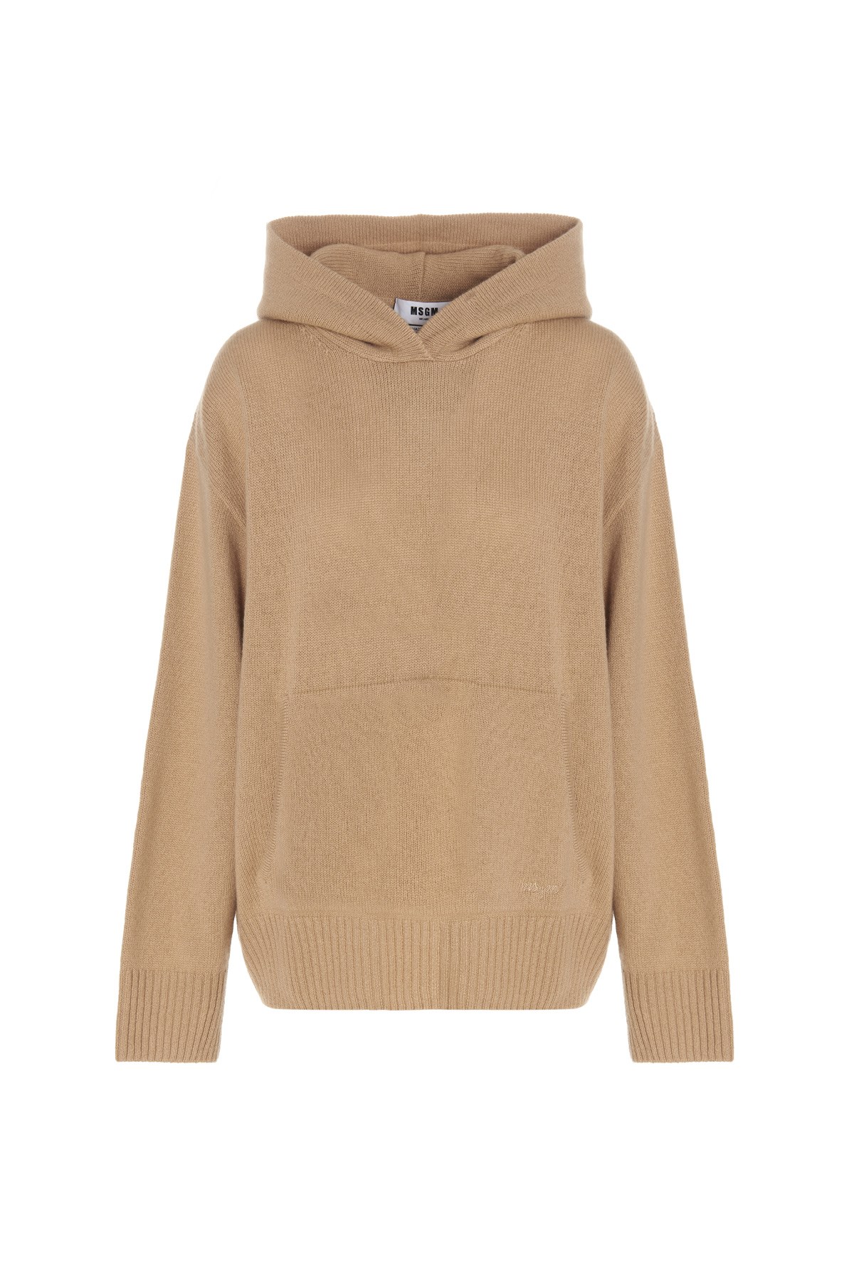 MSGM Cashmere Blend Hooded Sweater