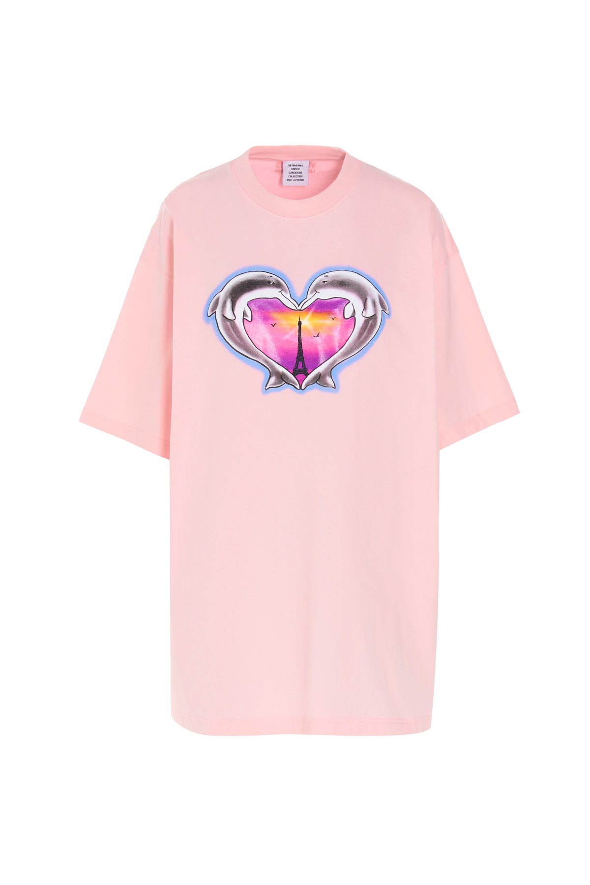 VETEMENTS T-Shirt 'Dolphins Heart'