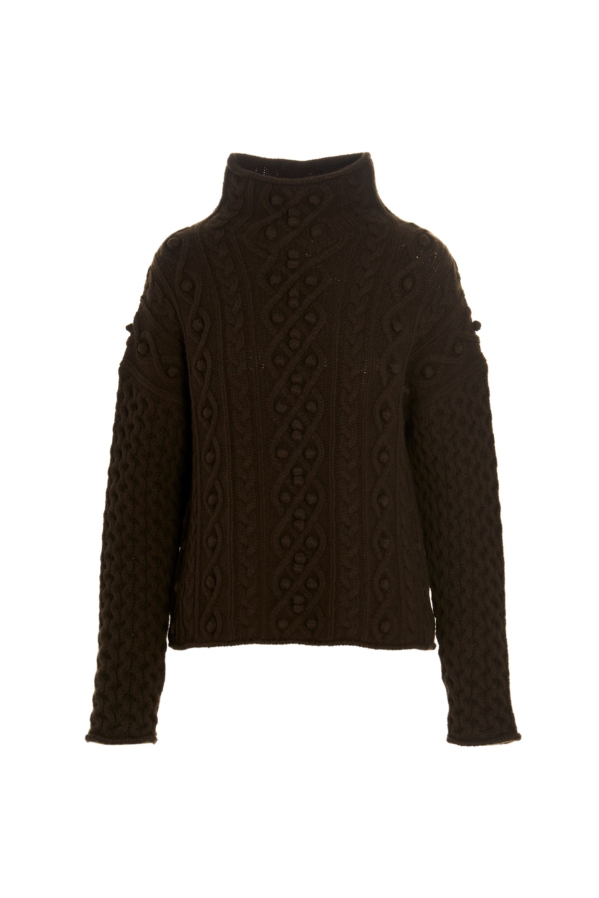 THEORY Wollpullover Mit Zopfmuster