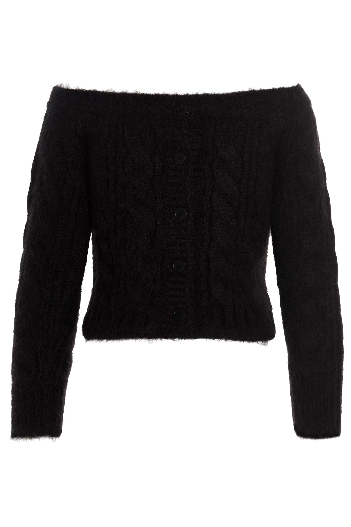 CECILIE BAHNSEN Mohair Cable Pattern Sweater