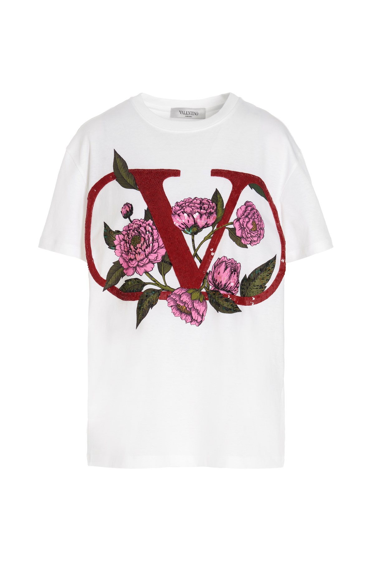 VALENTINO T-Shirt 'V Logo' Aus Jersey