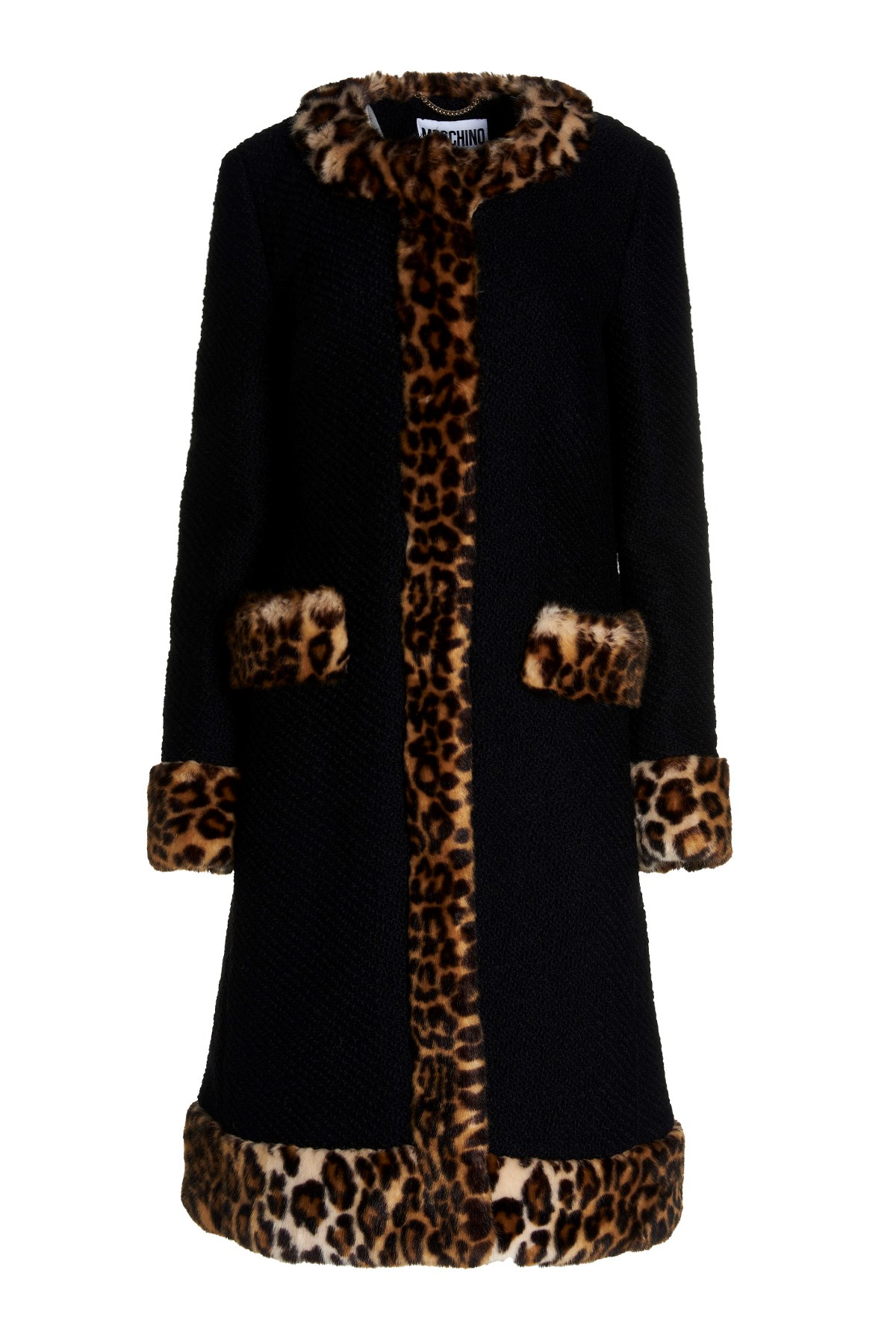 MOSCHINO Eco Fur Detail Blazer Jacket