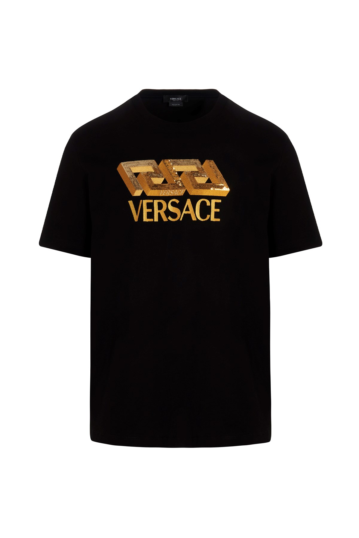 VERSACE Logo Embroidery T-Shirt